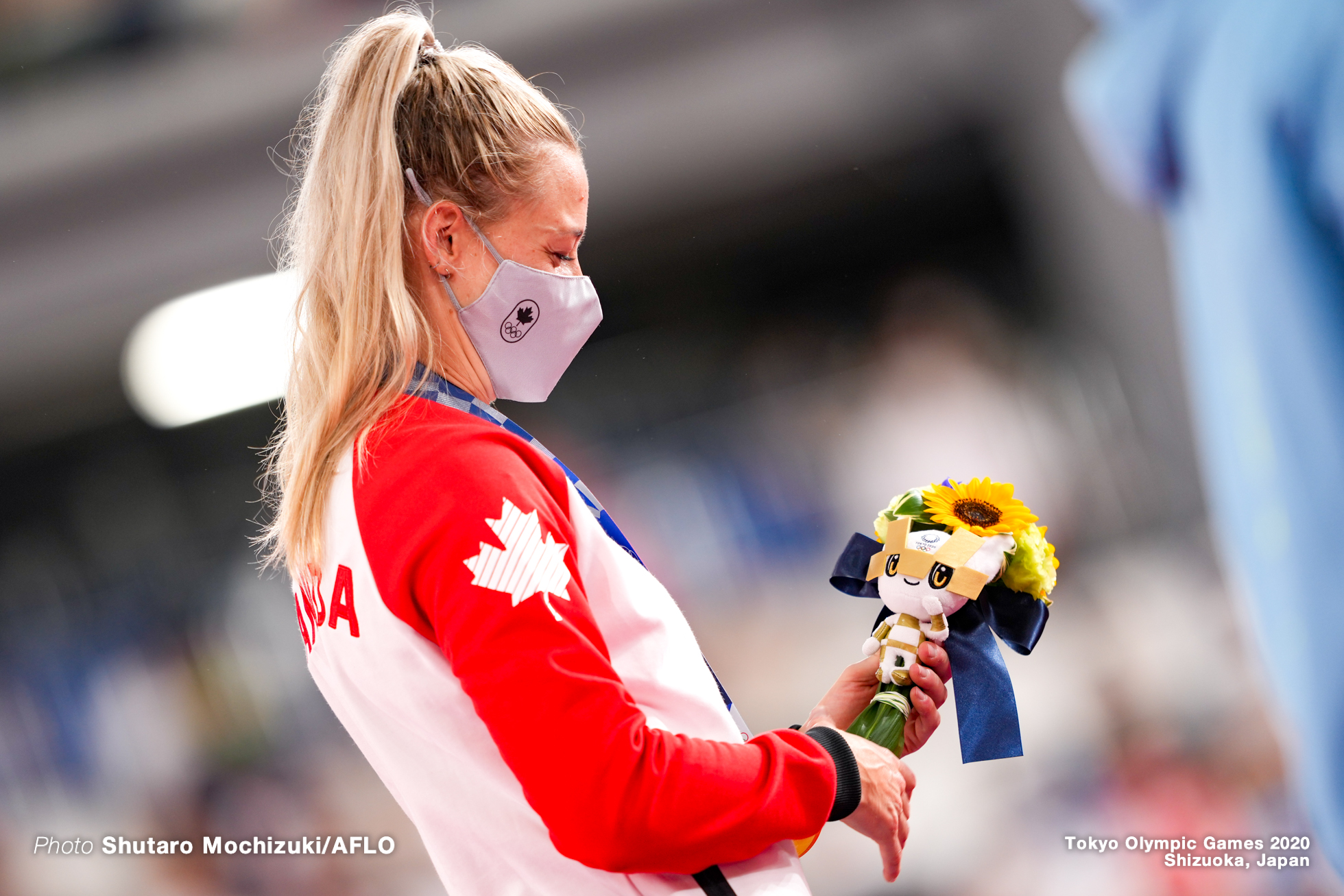 ケルシー・ミシェル Kelsey Mitchell (CAN), Women's Sprint Final AUGUST 8, 2021 - Cycling : during the Tokyo 2020 Olympic Games at the Izu Velodrome in Shizuoka, Japan. (Photo by Shutaro Mochizuki/AFLO)