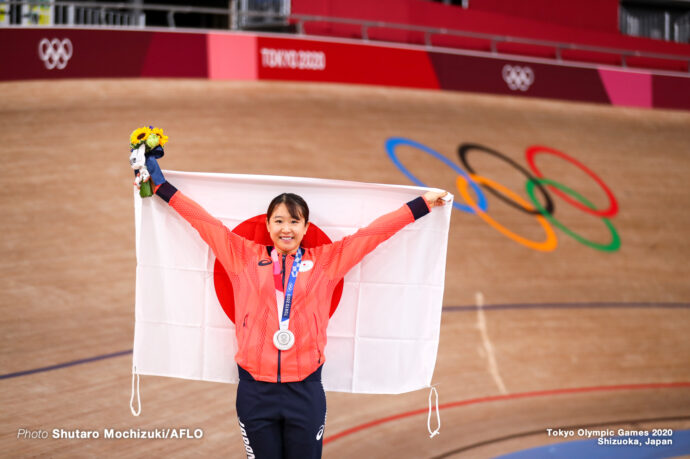 梶原悠未 Yumi Kajihara (JPN), Women's Omnium AUGUST 8, 2021 - Cycling : during the Tokyo 2020 Olympic Games at the Izu Velodrome in Shizuoka, Japan. (Photo by Shutaro Mochizuki/AFLO)