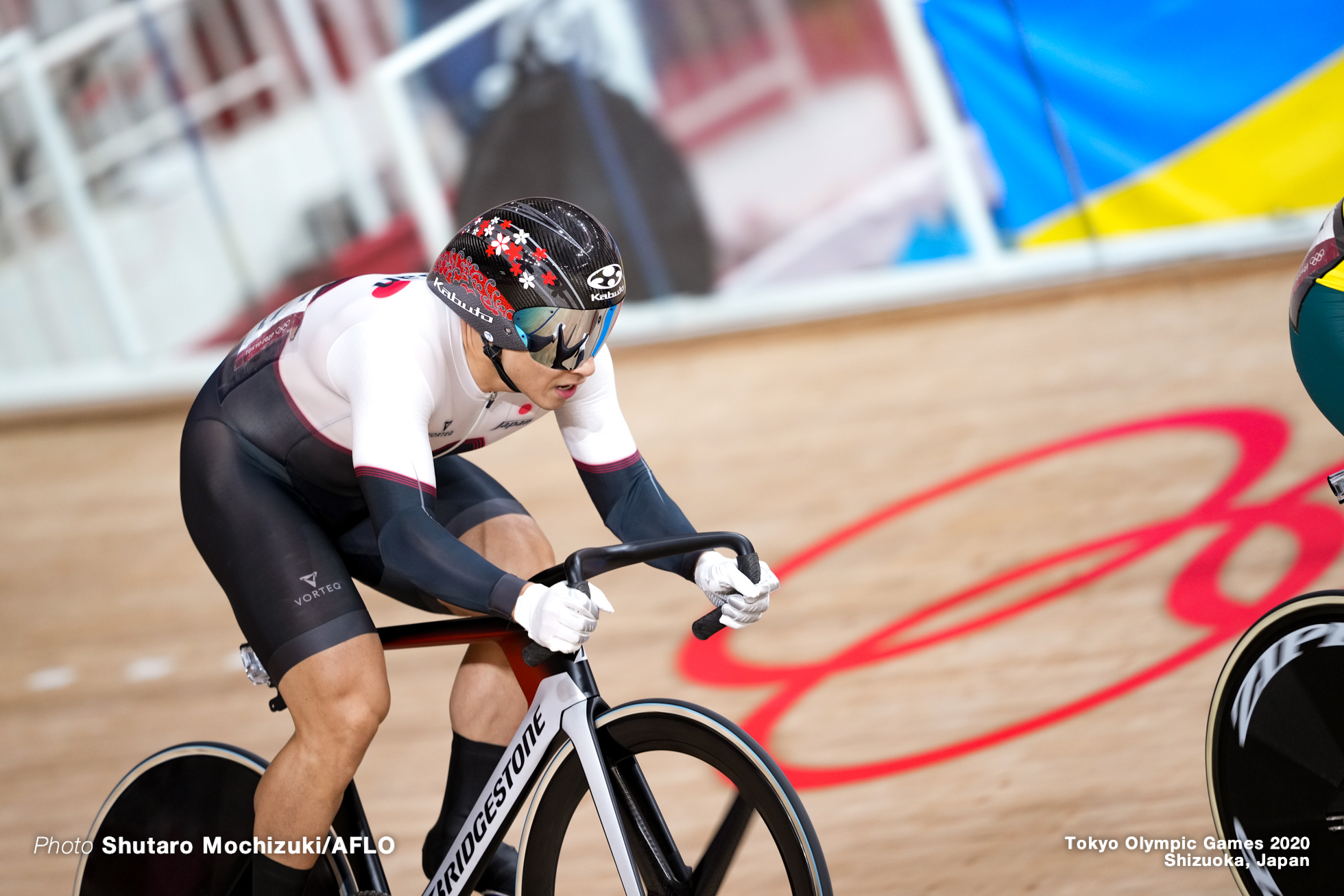 新田祐大 Yudai Nitta (JPN), Men's Keirin Quarter-Final AUGUST 8, 2021 - Cycling : during the Tokyo 2020 Olympic Games at the Izu Velodrome in Shizuoka, Japan. (Photo by Shutaro Mochizuki/AFLO)