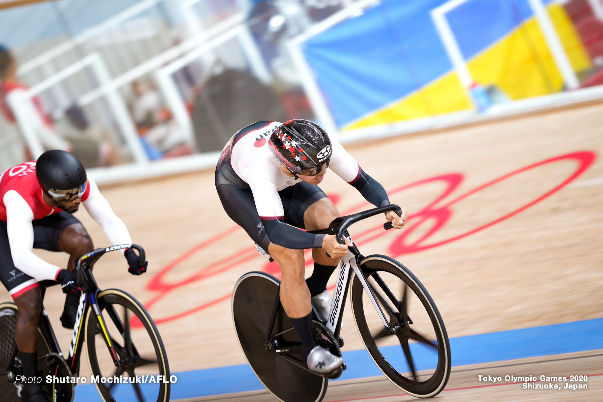 脇本雄太 Yuta Wakimoto (JPN), Men's Keirin Quarter-Final AUGUST 8, 2021 - Cycling : during the Tokyo 2020 Olympic Games at the Izu Velodrome in Shizuoka, Japan. (Photo by Shutaro Mochizuki/AFLO)