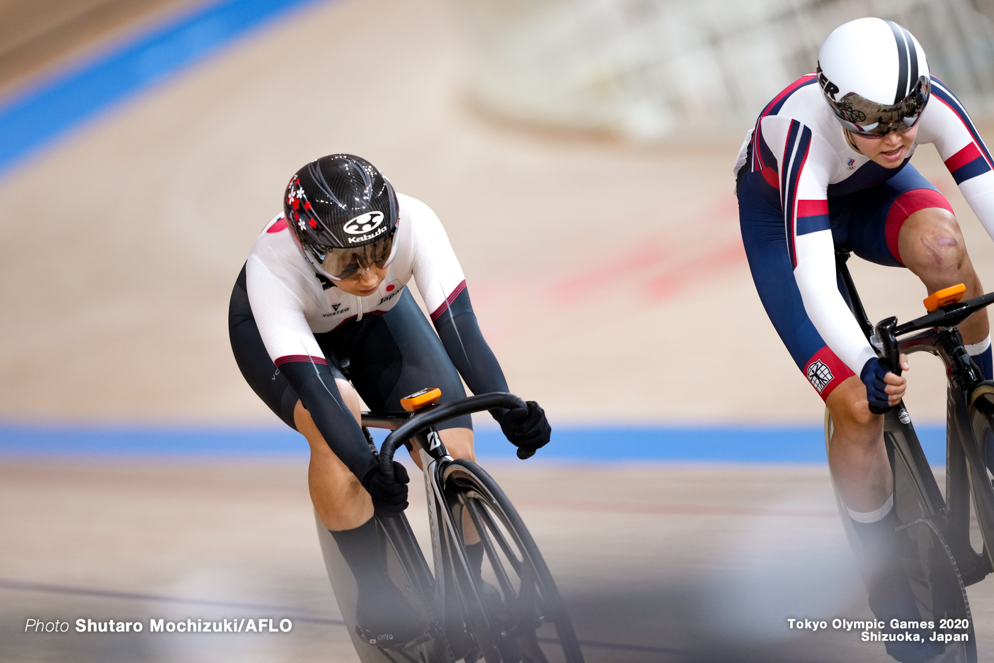 梶原悠未 Yumi Kajihara (JPN), Women's Omnium AUGUST 8, 2021 - Cycling : during the Tokyo 2020 Olympic Games at the Izu Velodrome in Shizuoka, Japan. (Photo by Shutaro Mochizuki/AFLO)