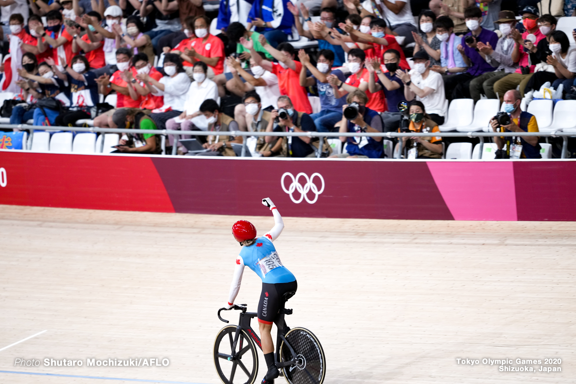 ケルシー・ミシェル Kelsey Mitchell (CAN), Women's Sprint Final AUGUST 8, 2021 - Cycling : during the Tokyo 2020 Olympic Games at the Izu Velodrome in Shizuoka, Japan. (Photo by Shutaro Mochizuki/AFLO)