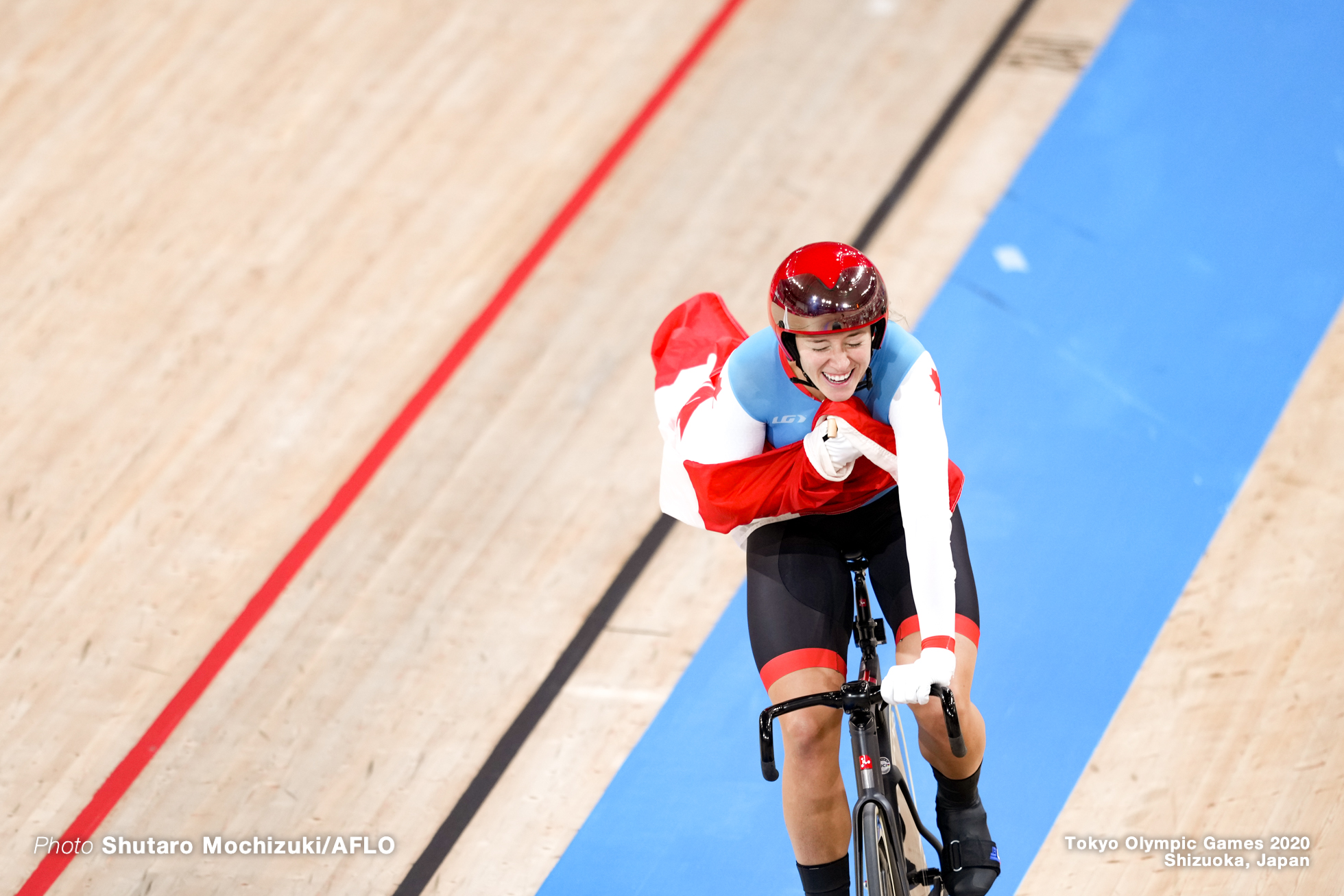 ケルシー・ミシェル Kelsey Mitchell (CAN), Women's Sprint Final AUGUST 8, 2021 - Cycling : during the Tokyo 2020 Olympic Games at the Izu Velodrome in Shizuoka, Japan. (Photo by Shutaro Mochizuki/AFLO)