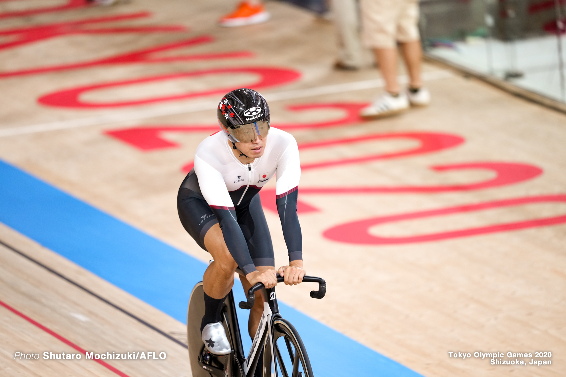 脇本雄太 Yuta Wakimoto (JPN), Men's Keirin Semi-Final AUGUST 8, 2021 - Cycling : during the Tokyo 2020 Olympic Games at the Izu Velodrome in Shizuoka, Japan. (Photo by Shutaro Mochizuki/AFLO)