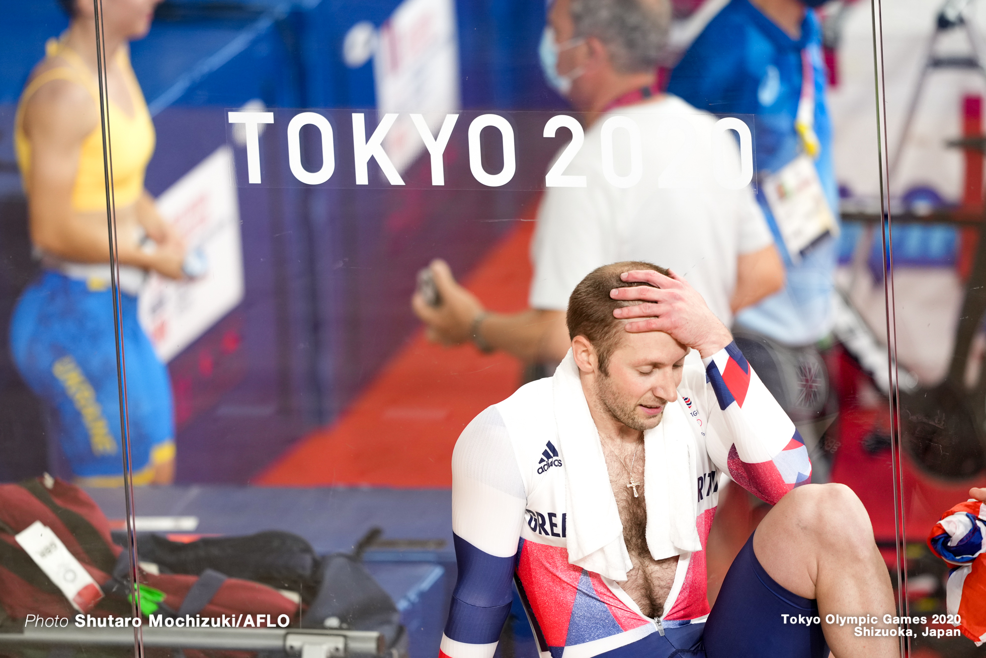 ジェイソン・ケニー Jason Kenny (GBR), Men's Keirin Final 1-6 AUGUST 8, 2021 - Cycling : during the Tokyo 2020 Olympic Games at the Izu Velodrome in Shizuoka, Japan. (Photo by Shutaro Mochizuki/AFLO)