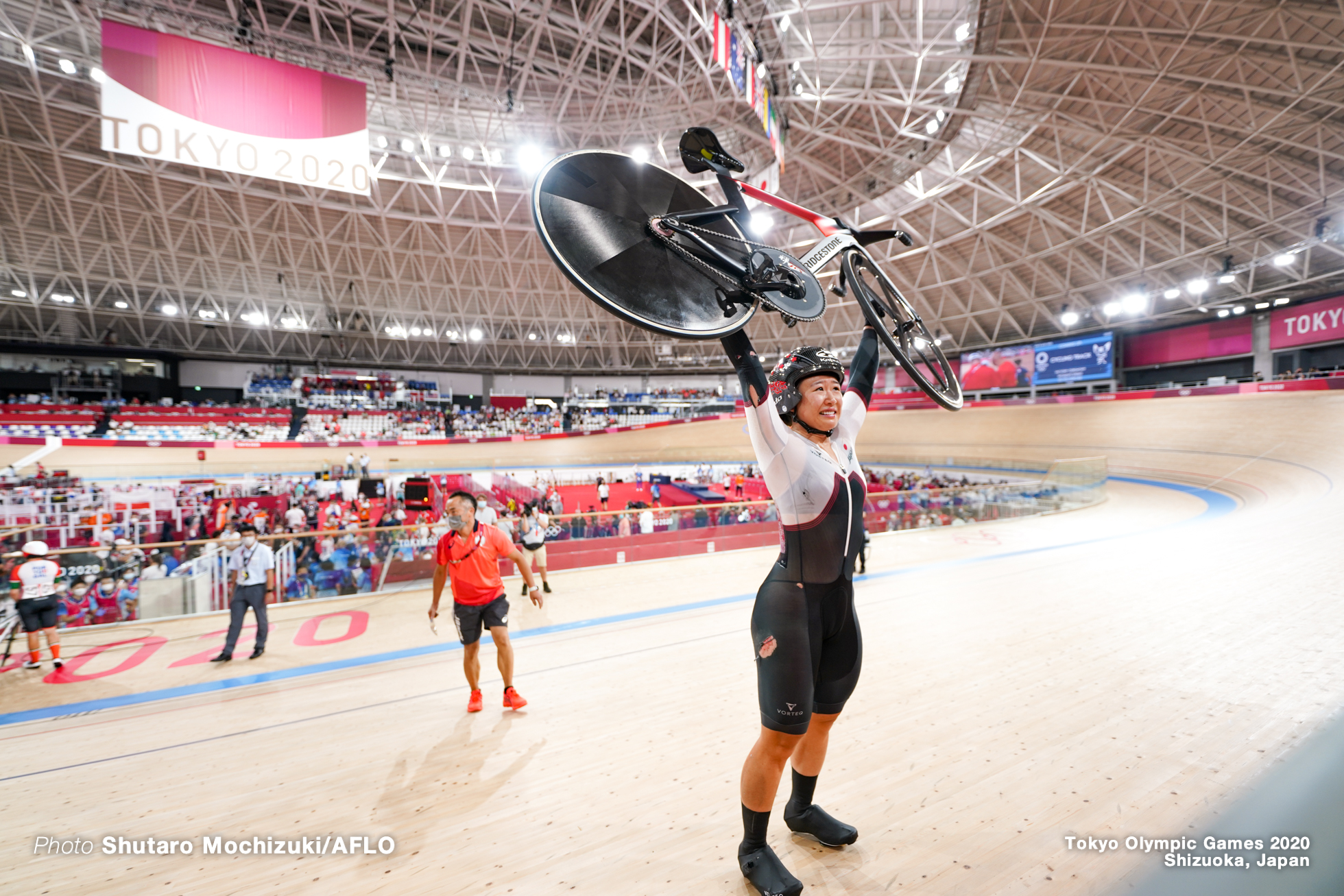 梶原悠未 Yumi Kajihara (JPN), Women's Omnium AUGUST 8, 2021 - Cycling : during the Tokyo 2020 Olympic Games at the Izu Velodrome in Shizuoka, Japan. (Photo by Shutaro Mochizuki/AFLO)