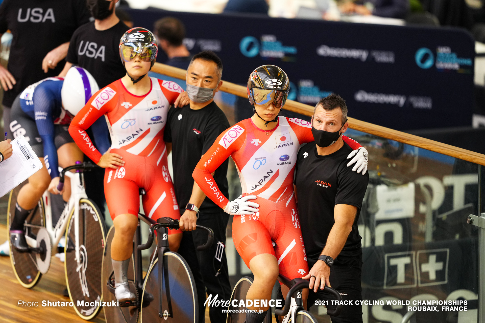 Women's Sprint Qualifying / 2021 Track Cycling World Championships, Roubaix, OHTA Riyu（JPN）太田りゆ, UMEKAWA Fuko（JPN）梅川風子