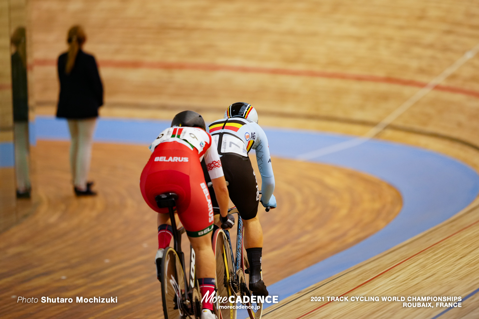 Women's Omnium Tempo Race / 2021 Track Cycling World Championships, Roubaix, KOPECKY Lotte（BEL）ロッテ・コペツキー, TSERAKH Hanna（BLR）ハンナ・ツェラク