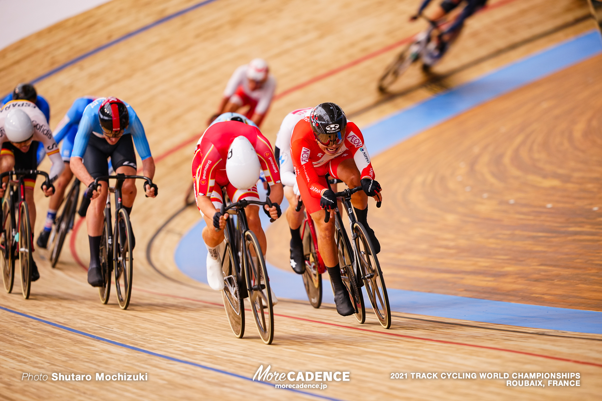 Men's Omnium Scratch Race / 2021 Track Cycling World Championships, Roubaix, HASHIMOTO Eiya（JPN）橋本英也, MALMBERG Matias（DEN）マティアス・マルムベルグ