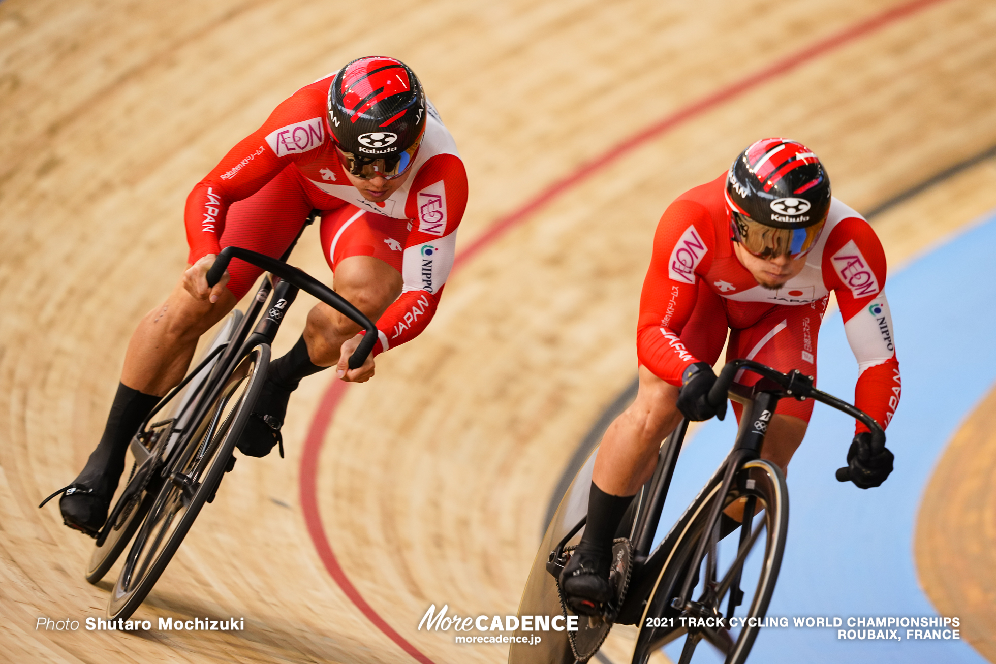 Men's Sprint 1/16 Finals / 2021 Track Cycling World Championships, Roubaix, TERASAKI Kohei（JPN）寺崎浩平, YAMASAKI Kento（JPN）山﨑賢人