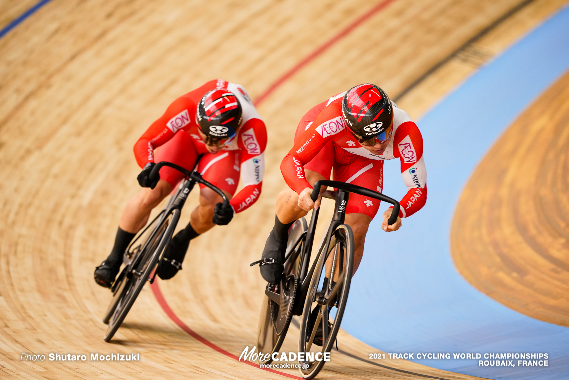 Men's Sprint 1/16 Finals / 2021 Track Cycling World Championships, Roubaix, TERASAKI Kohei（JPN）寺崎浩平, YAMASAKI Kento（JPN）山﨑賢人