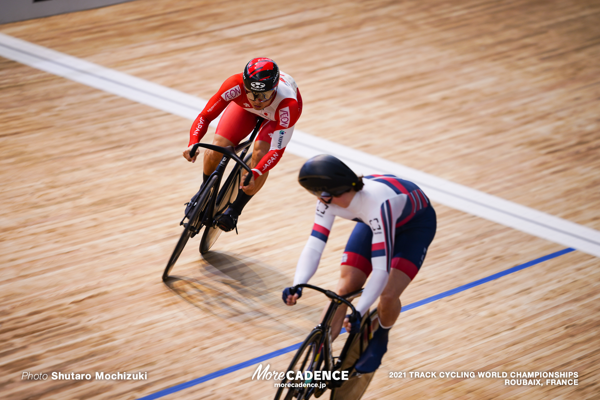 Men's Sprint 1/8 Finals / 2021 Track Cycling World Championships, Roubaix, YAMASAKI Kento（JPN）山﨑賢人, IAKOVLEV Mikhail（RCF）ミクヘイル・イアコフレフ