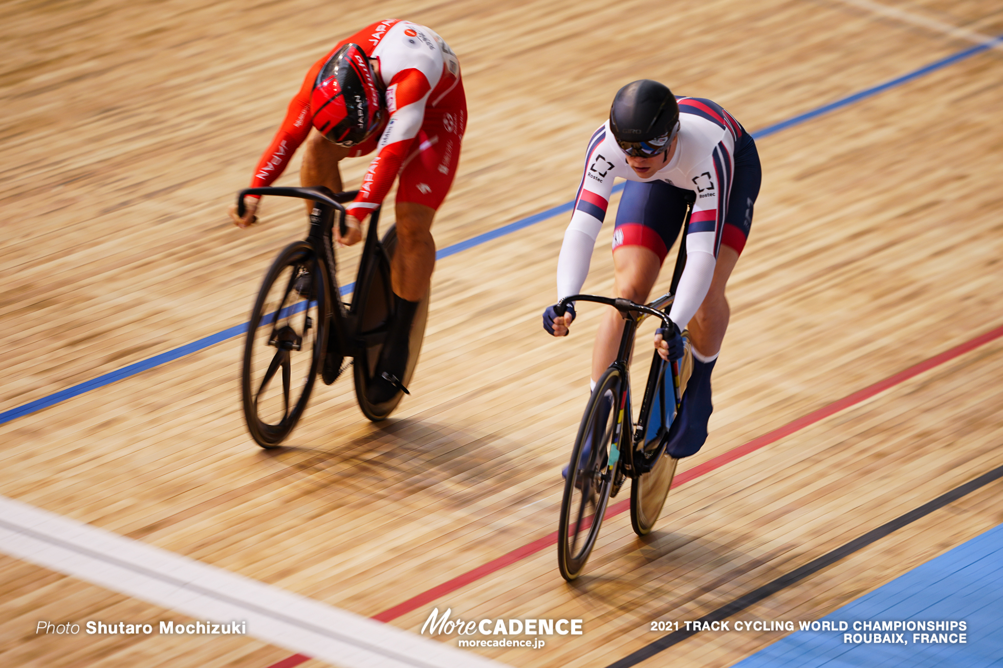 Men's Sprint 1/8 Finals / 2021 Track Cycling World Championships, Roubaix, YAMASAKI Kento（JPN）山﨑賢人, IAKOVLEV Mikhail（RCF）ミクヘイル・イアコフレフ