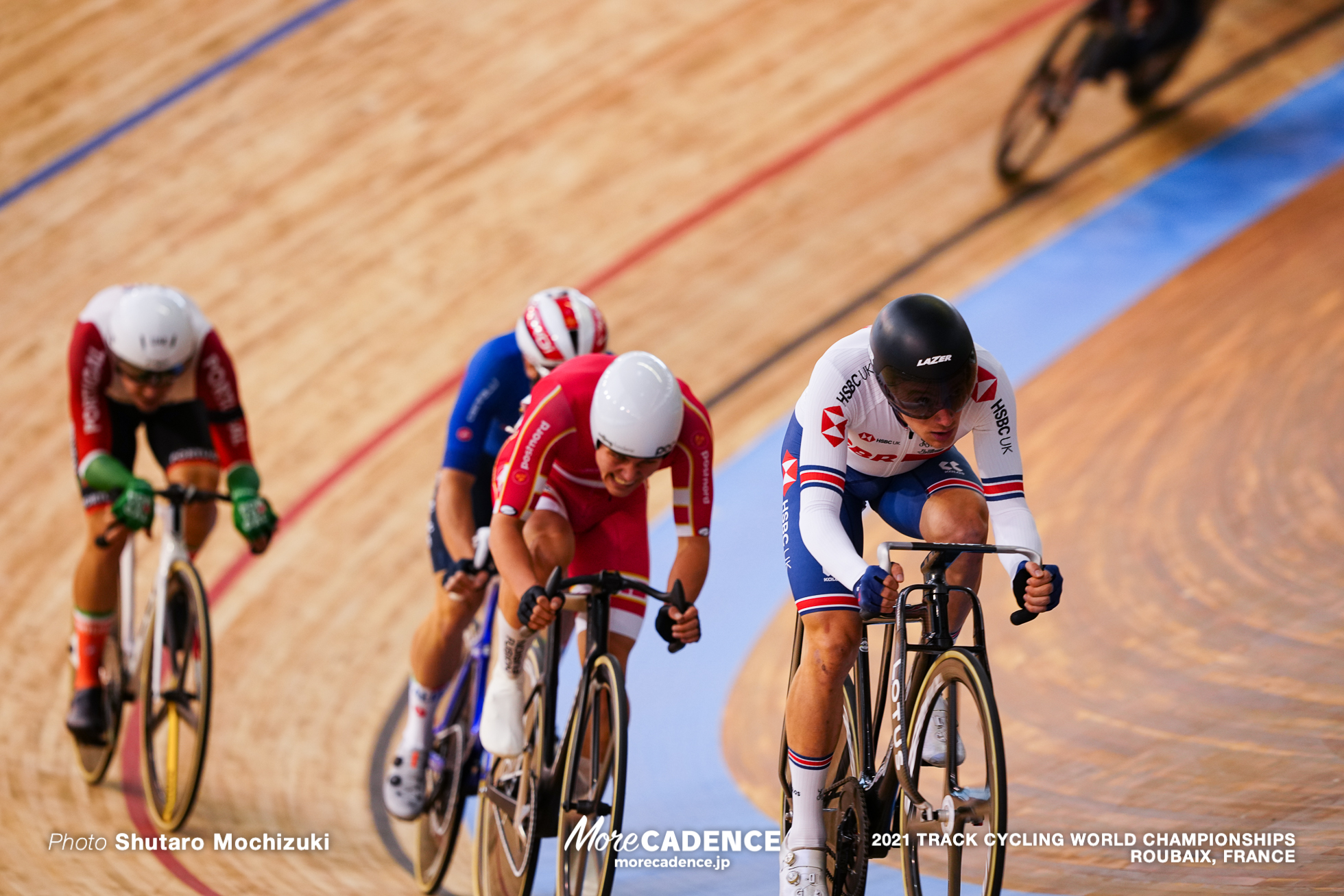 Men's Omnium Tempo Race / 2021 Track Cycling World Championships, Roubaix, HAYTER Ethan（GBR）イーサン・ハイター, MALMBERG Matias（DEN）マティアス・マルムベルグ