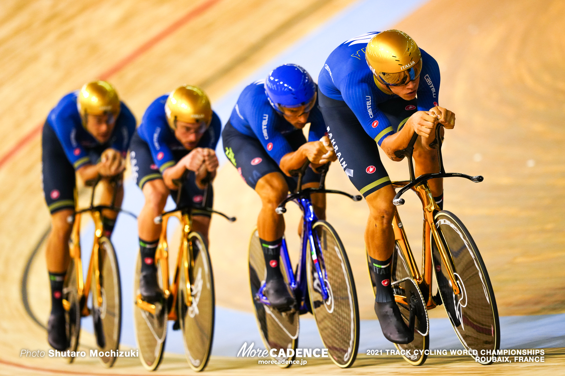 Men's Team Pursuit Qualifying / 2021 Track Cycling World Championships, Roubaix, Consonni Simone（ITA）シモーネ・コンソーニ, Ganna Filippo（ITA）フィリポ・ガンナ, Lamon Francesco（ITA）フランチェスコ・ラモーン, Milan Jonathan（ITA）ジョナサン・ミラン