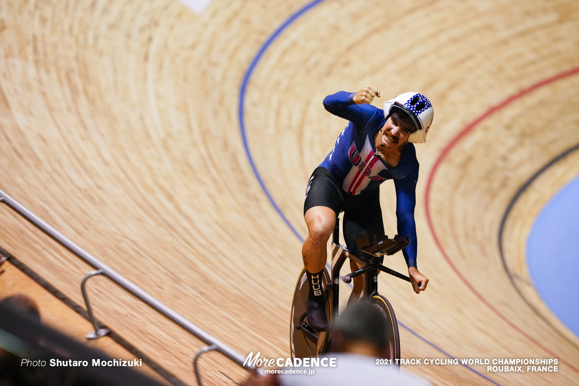 Men's Individual Pursuit Finals / 2021 Track Cycling World Championships, Roubaix, LAMBIE Ashton（USA）アシュトン・ランビー