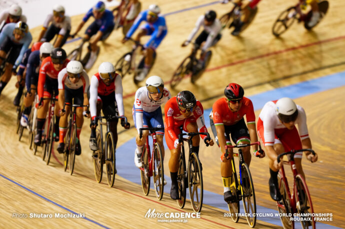 Men's Scratch Race / 2021 Track Cycling World Championships, Roubaix,KUBOKI Kazushige（JPN）窪木一茂