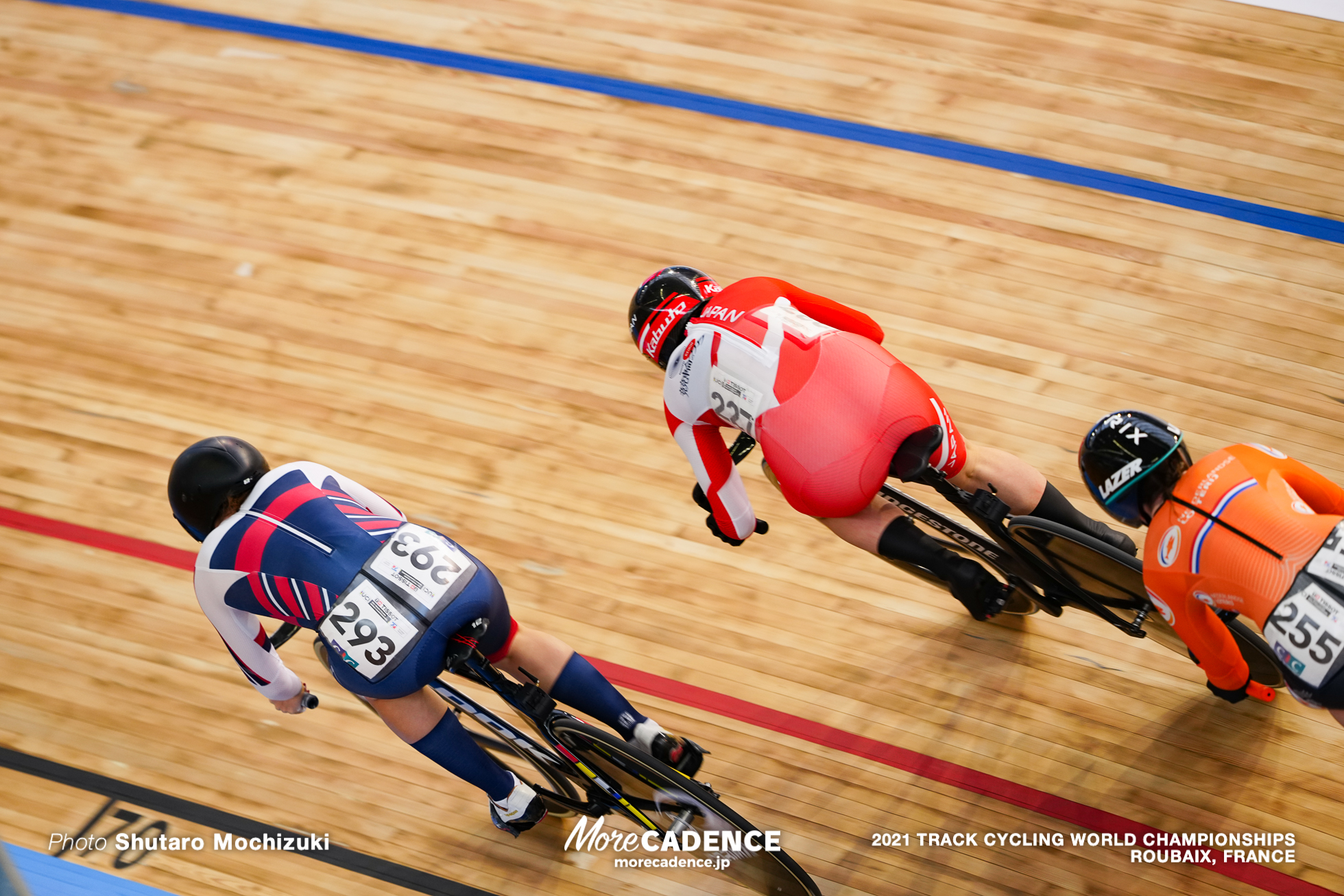 Women's Keirin 2nd Round / 2021 Track Cycling World Championships, Roubaix, SATO Mina（JPN）佐藤水菜, TYSHCHENKO Yana（RCF）ヤナ・ティシュチェンコ, van RIESSEN Laurine（NED）ロリーヌ・ファンリーセン