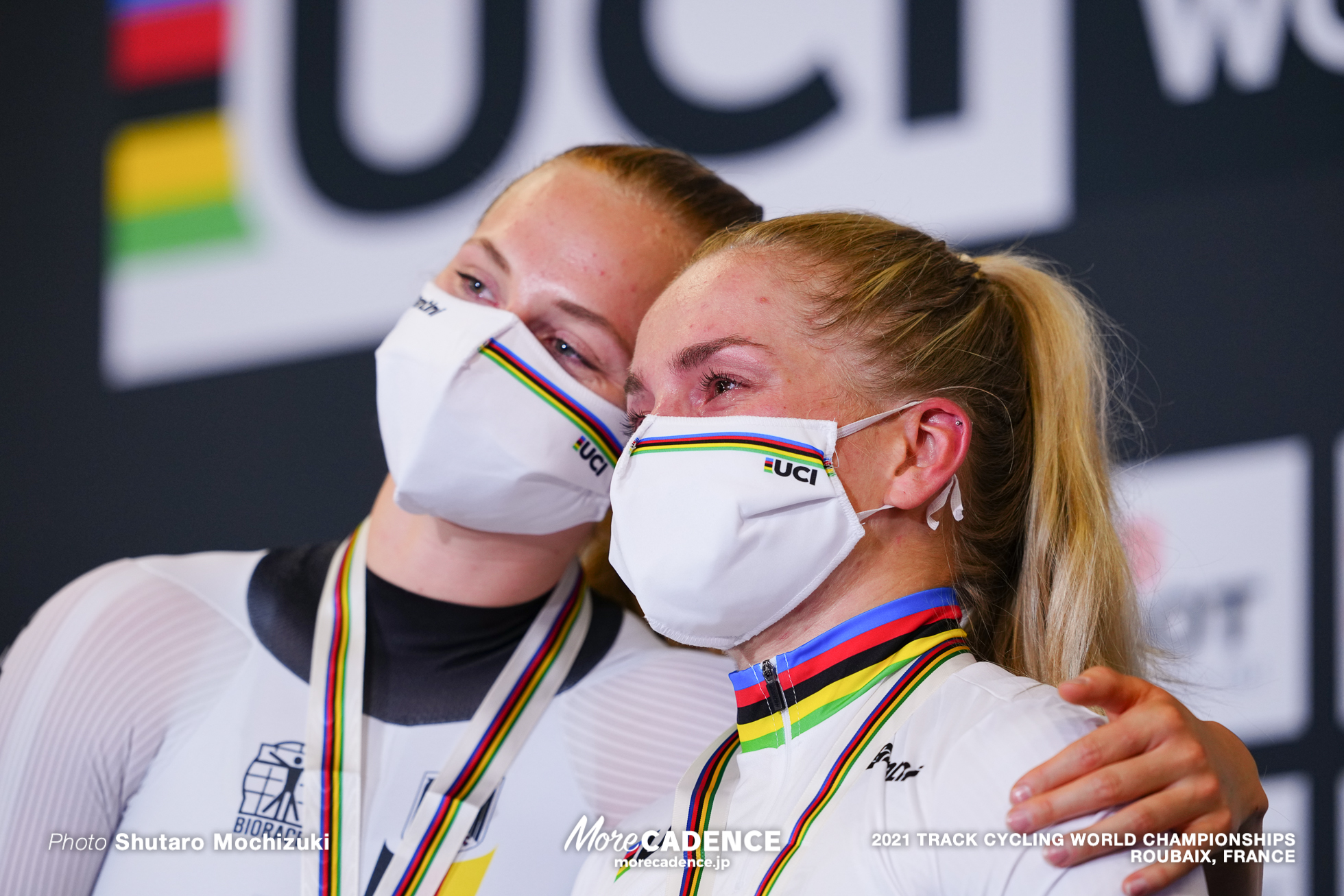 Women's Sprint Podium / 2021 Track Cycling World Championships, Roubaix, FRIEDRICH Lea Sophie（GER）リー ソフィー・フリードリッヒ, HINZE Emma（GER）エマ・ヒンツェ