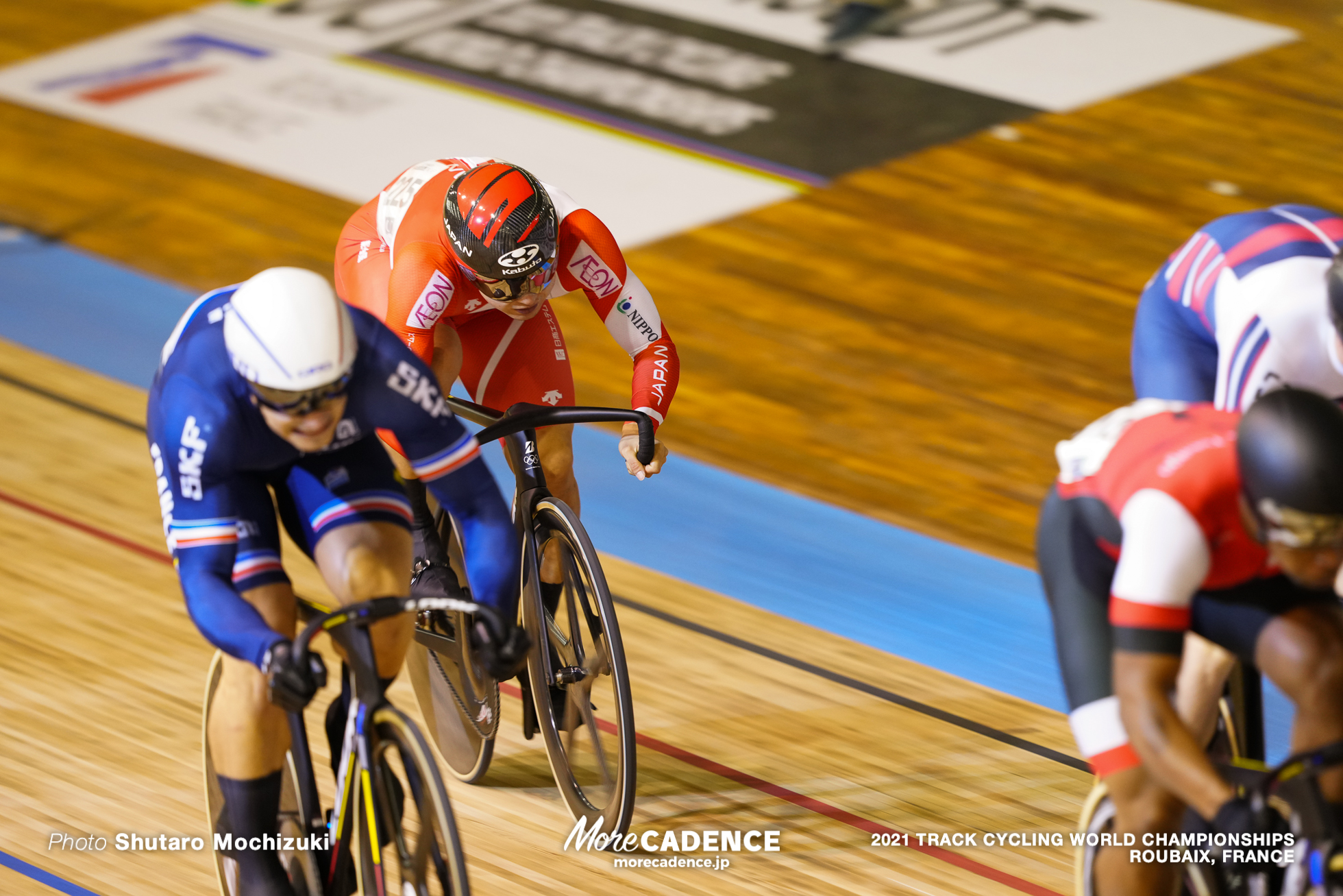 Men's Keirin Finals 1-6 / 2021 Track Cycling World Championships, Roubaix, HELAL Rayan（FRA）ライアン・エラル, YAMASAKI Kento（JPN）山﨑賢人