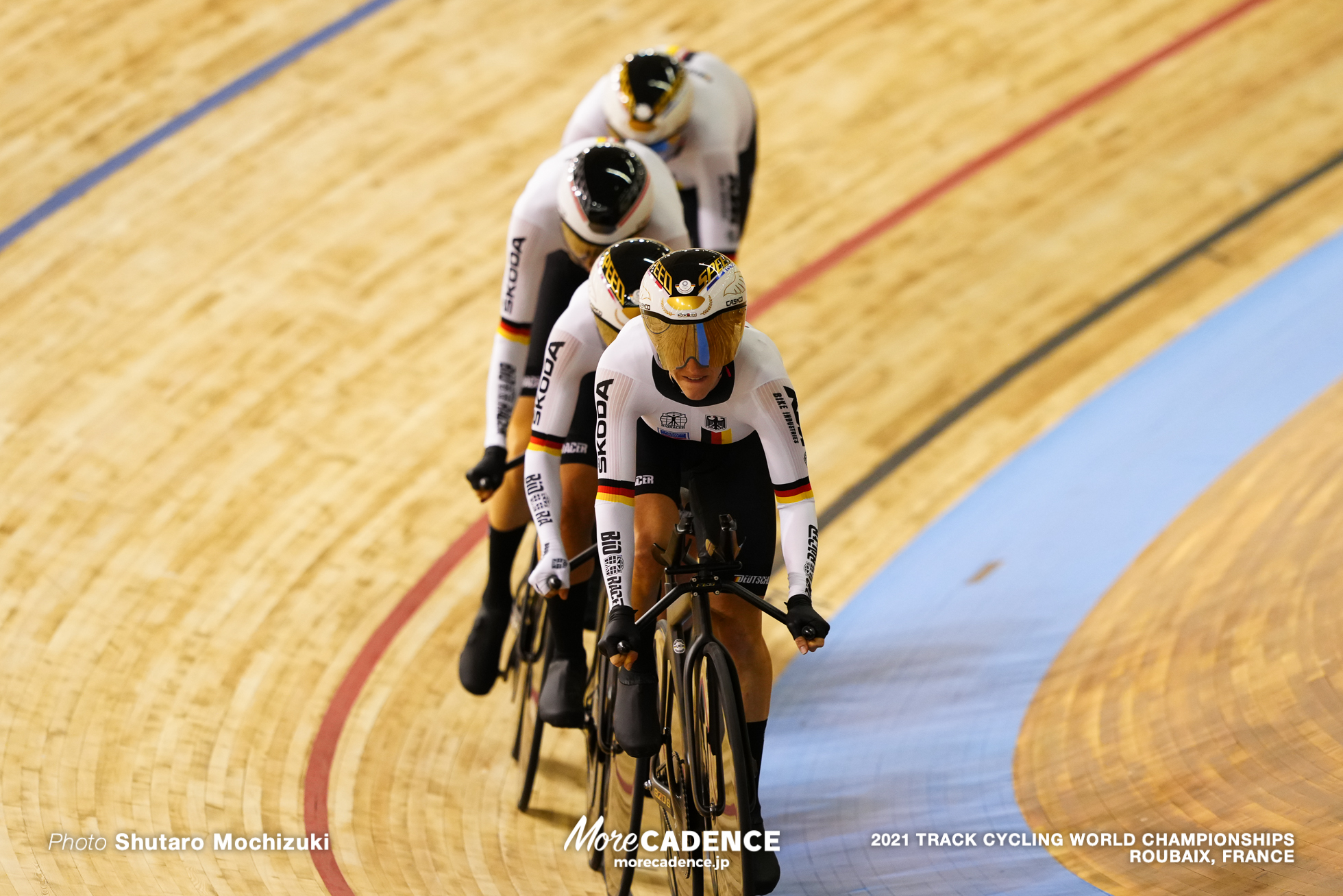 Women's Team Pursuit Final / 2021 Track Cycling World Championships, Roubaix, BRAUSSE Franziska（GER）フランチスカ・ブラウス, BRENNAUER Lisa（GER）リサ・ブレナウアー, KROEGER Mieke（GER）マイキ・クローガ, SUESSEMILCH Laura（GER）