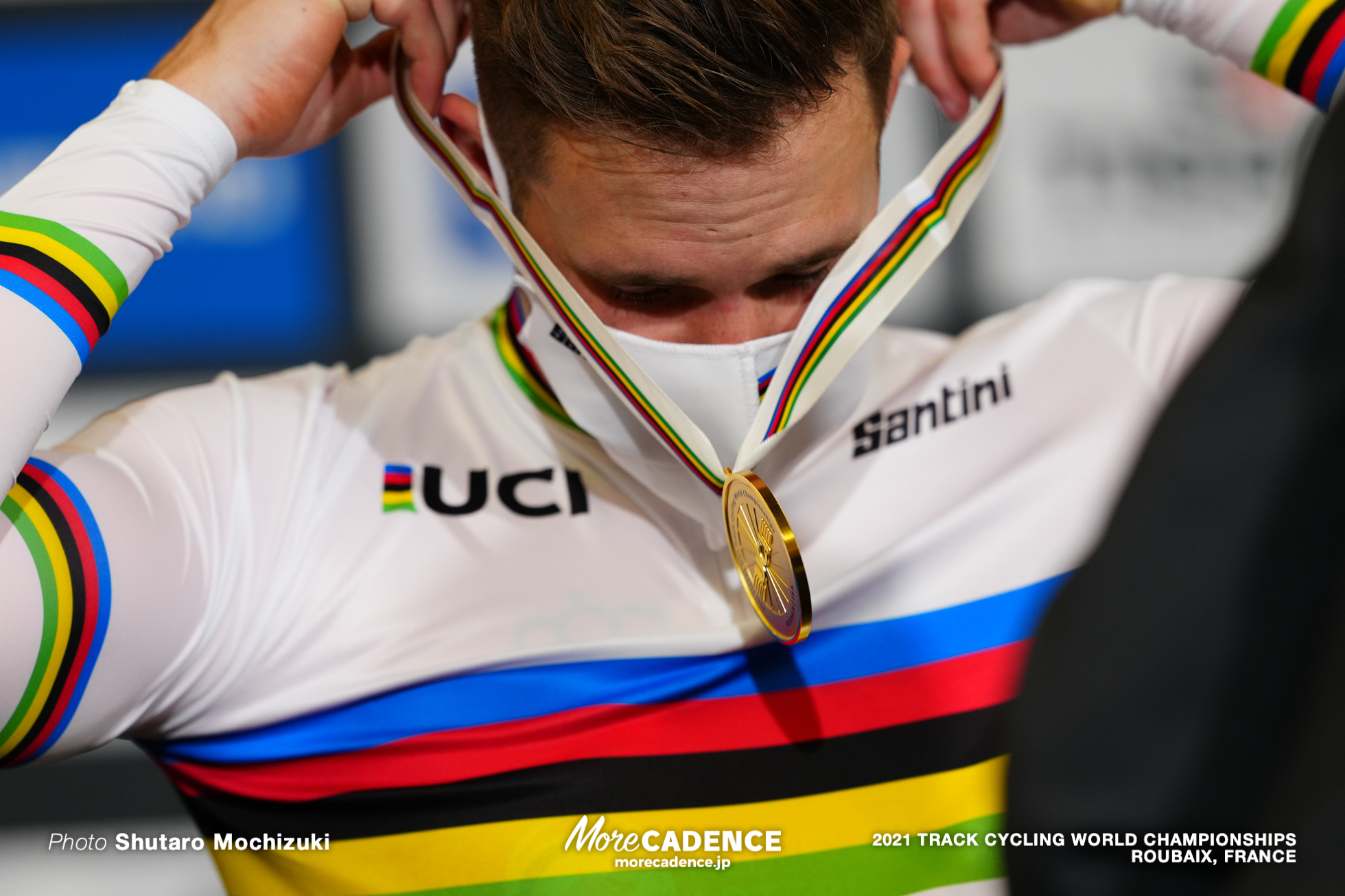 Men's Keirin Podium / 2021 Track Cycling World Championships, Roubaix, LAVREYSEN Harrie（NED）ハリー・ラブレイセン