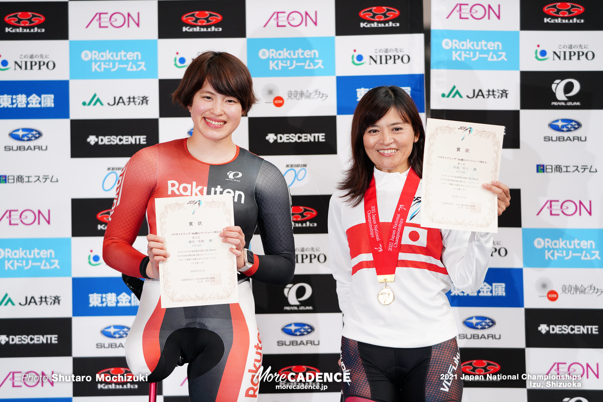 杉浦佳子 藤井美穂, 3km個人パシュート, パラサイクリング, 2021全日本トラック