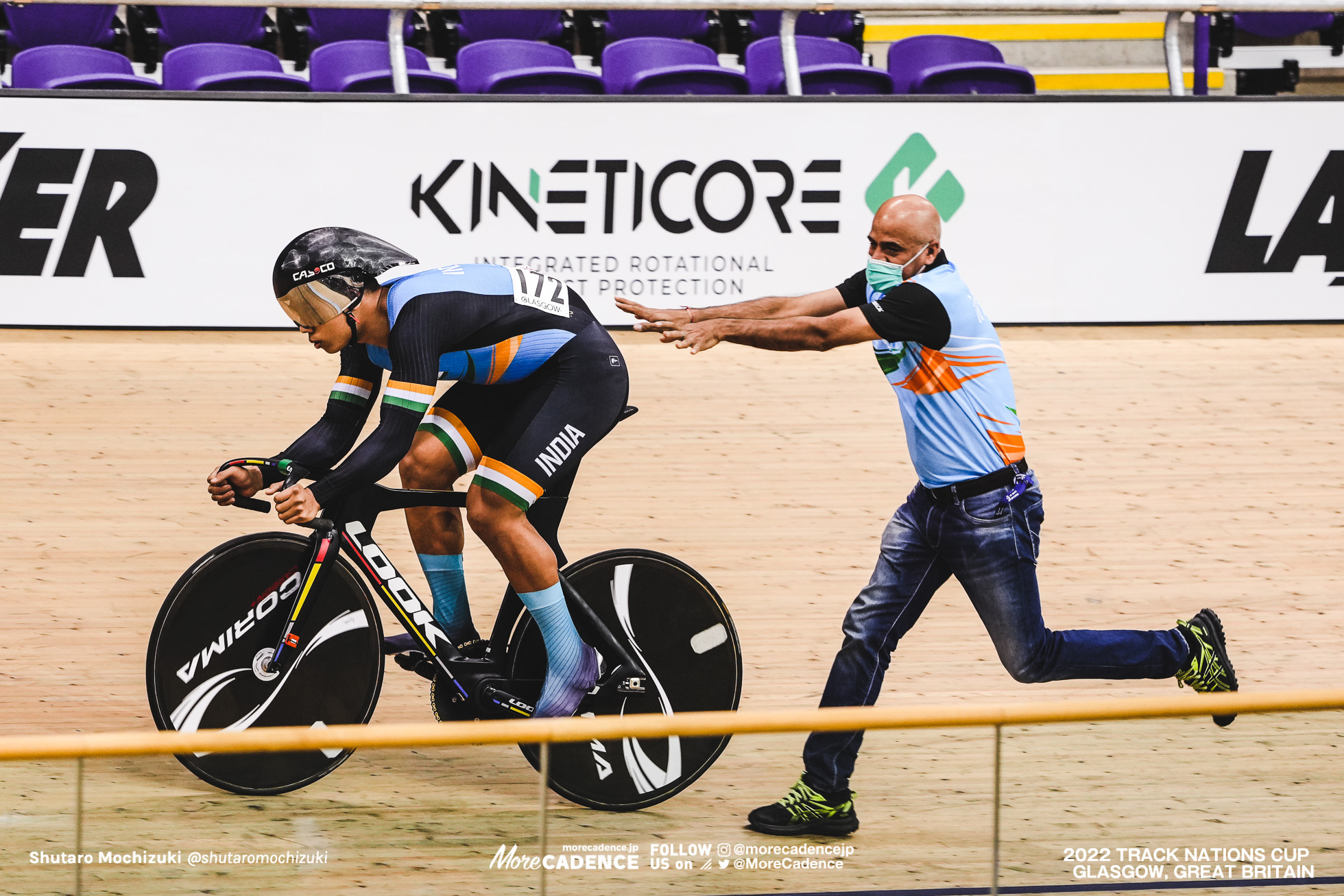 ロナルド・レイトンジャム LAITONJAM Ronaldo, IND, Men's Sprint, 2022 Track Nations Cup, Glasgow, Great Britain