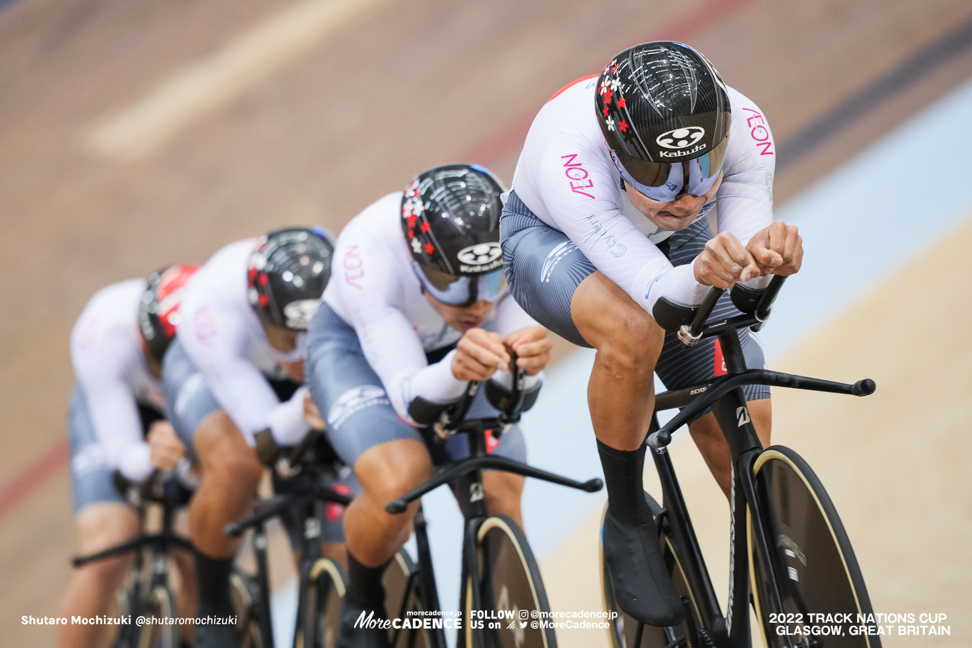 橋本英也 Eiya Hashimoto, Men's Team Pursuit, 2022 Track Nations Cup, Glasgow, Great Britain