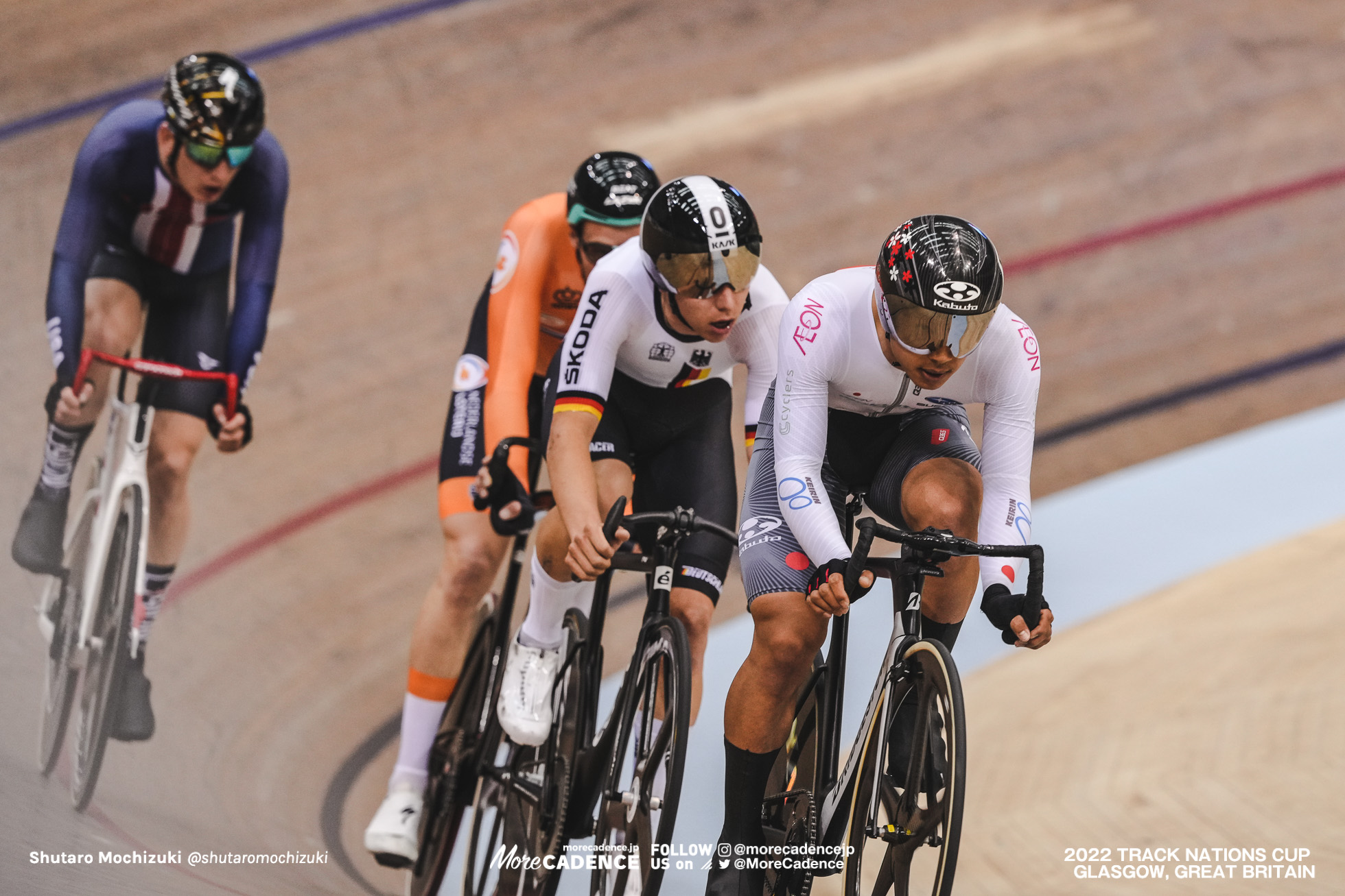 ティム トーン・トウデンベルク TEUTENBERG Tim Torn, GER, 今村駿介 IMAMURA Shunsuke, JPN, Qualifying Heat 2, Men's Omnium, 2022 Track Nations Cup, Glasgow, Great Britain