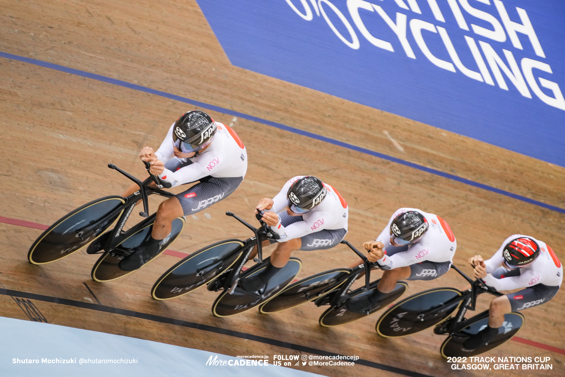 橋本英也 Eiya Hashimoto, 窪木一茂 Kazusige Kuboki, 今村駿介 Shunsuke Imamura, 兒島直樹 Naoki Kojima, Men's Team Pursuit, 2022 Track Nations Cup, Glasgow, Great Britain