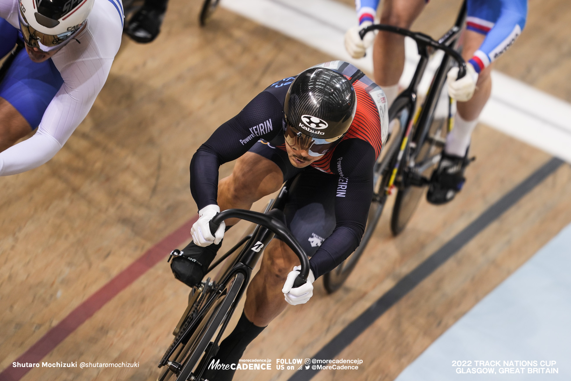 松井宏佑 MATSUI Koyu, JPN, Repechage, Men's Keirin, 2022 Track Nations Cup, Glasgow, Great Britain