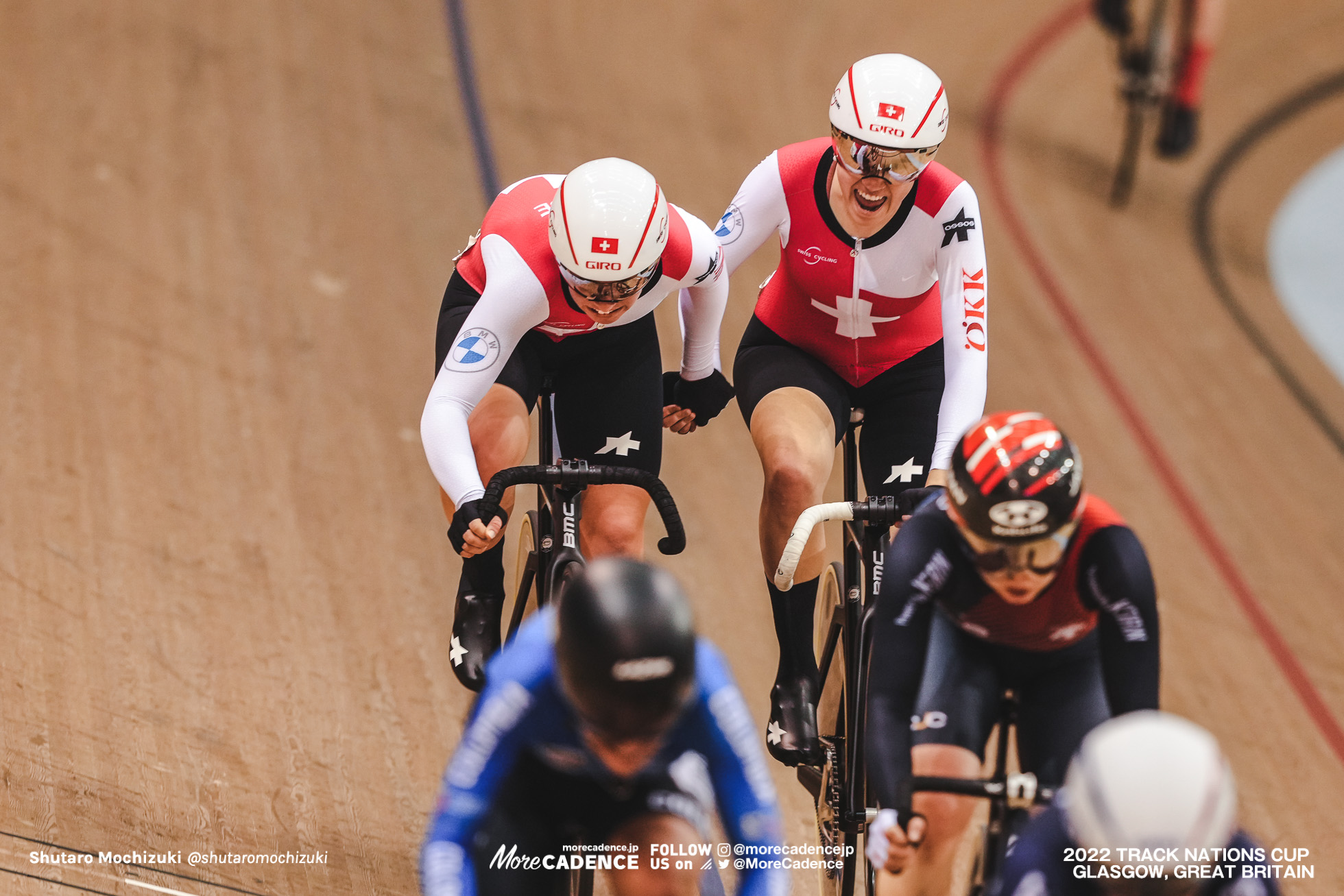 レナ・メトロー METTRAUX Lena, ミシェル・アンドレス ANDRES Michelle, SUI - Switzerland, Women's Madison, 2022 Track Nations Cup, Glasgow, Great Britain