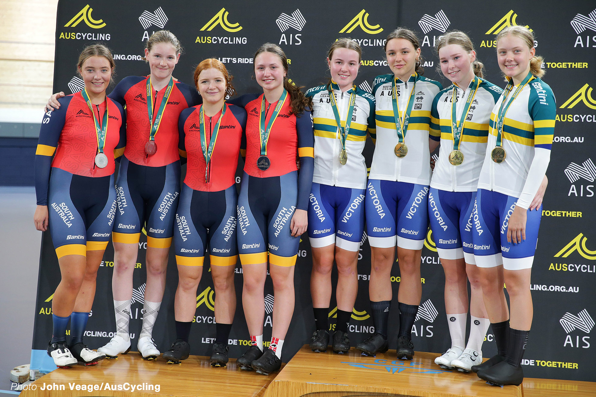 Women's Junior U19 Team Pursuit Podium 2022 Australia Track National Championships オーストラリア国内選手権