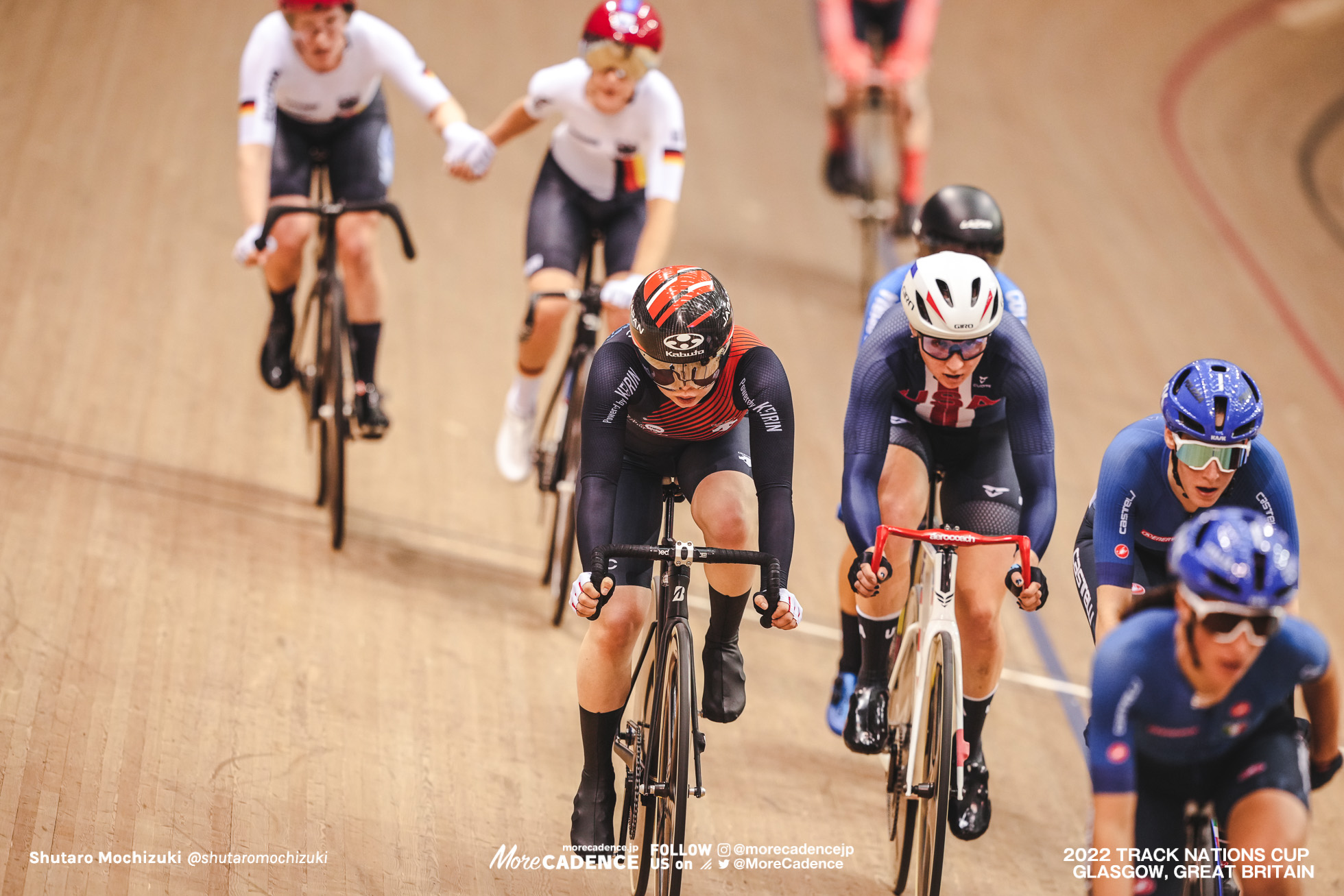 内野艶和 UCHINO Tsuyaka, Women's Madison, 2022 Track Nations Cup, Glasgow, Great Britain