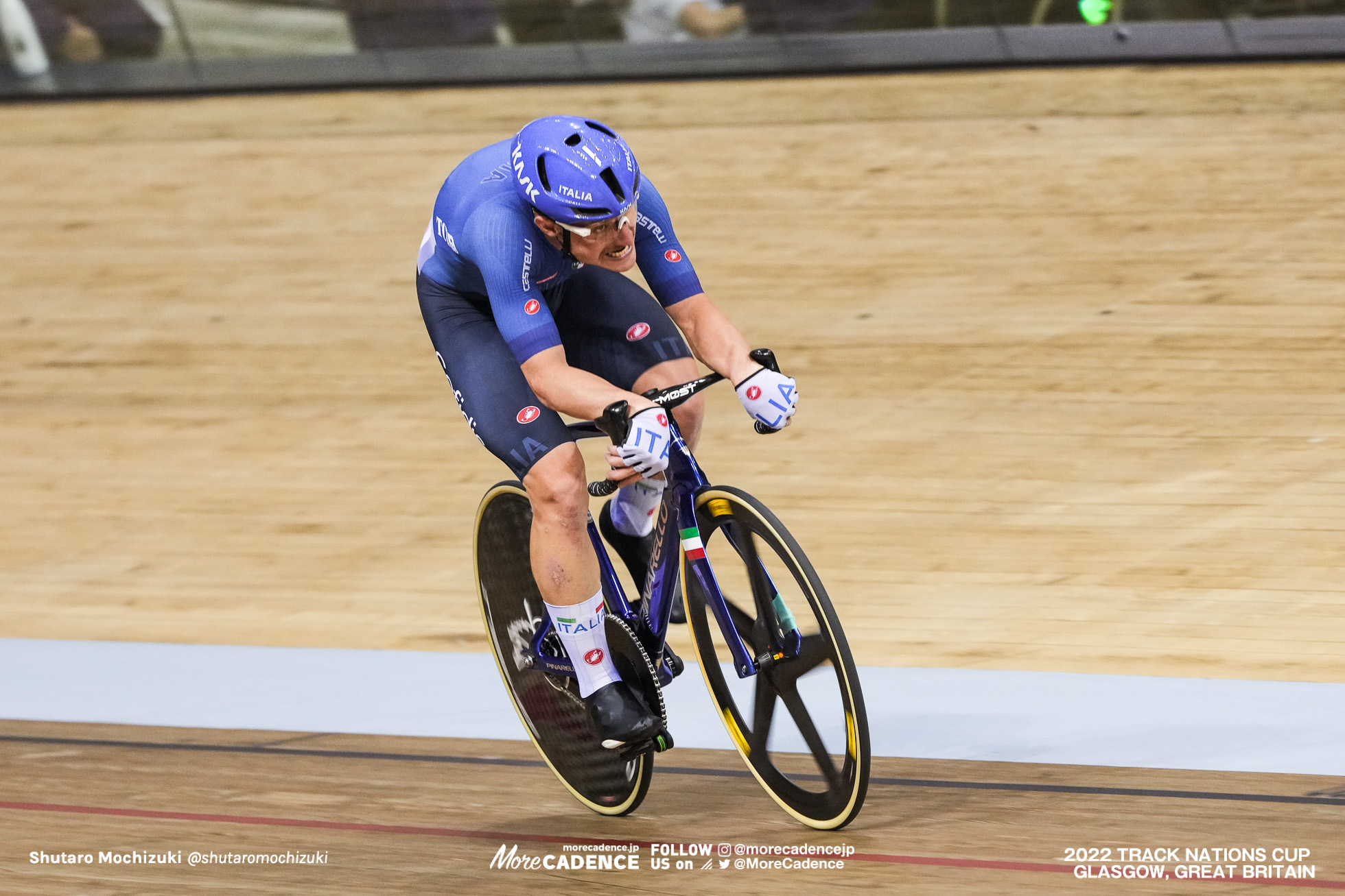 ミケーレ・スカレテッティーニ SCARTEZZINI Michele, ITA - Italy, Men's Madison, 2022 Track Nations Cup, Glasgow, Great Britain