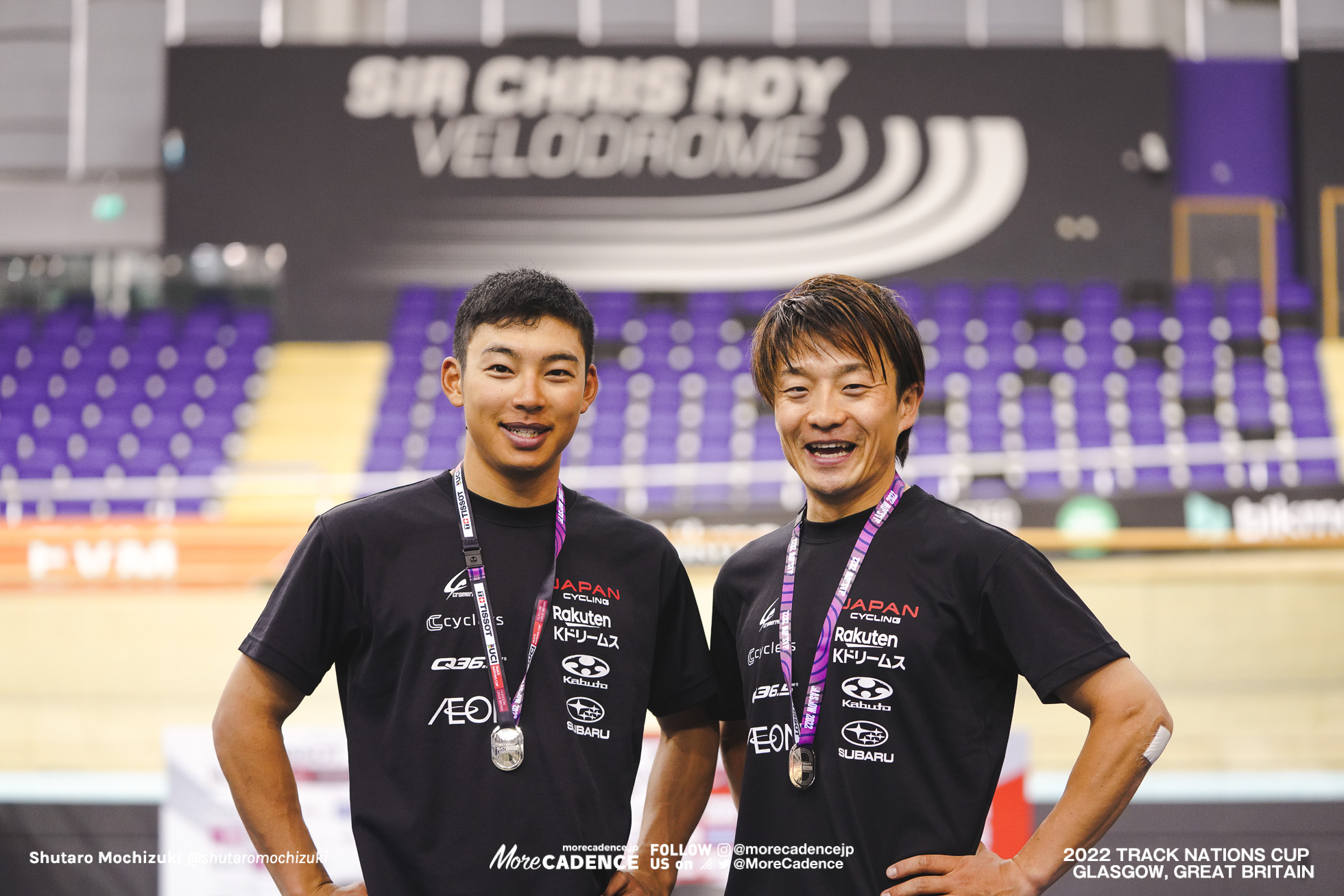 窪木一茂 KUBOKI Kazushige, 今村駿介 IMAMURA Shunsuke, JPN - Japan, Men's Madison, 2022 Track Nations Cup, Glasgow, Great Britain