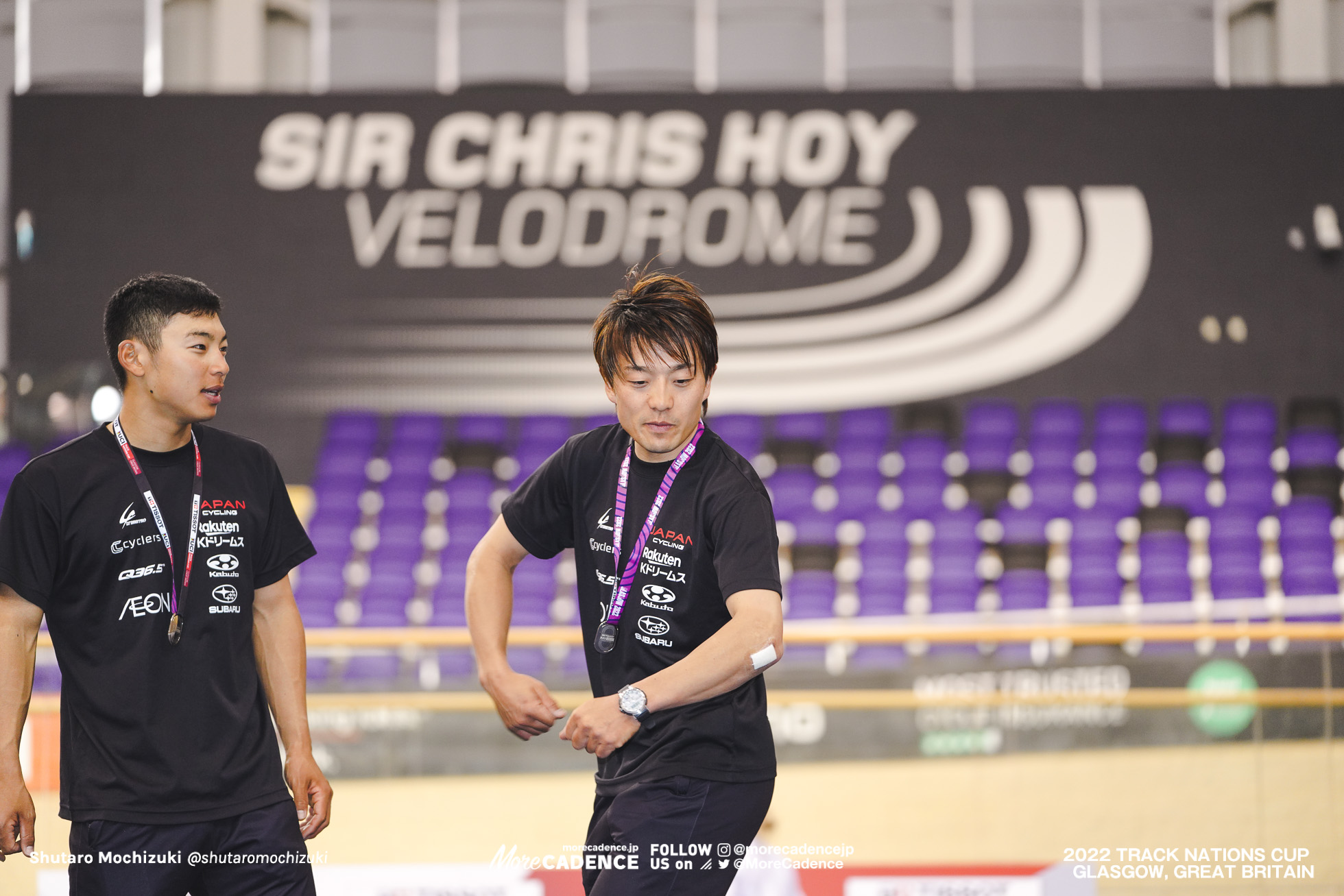 窪木一茂 KUBOKI Kazushige, 今村駿介 IMAMURA Shunsuke, JPN - Japan, Men's Madison, 2022 Track Nations Cup, Glasgow, Great Britain