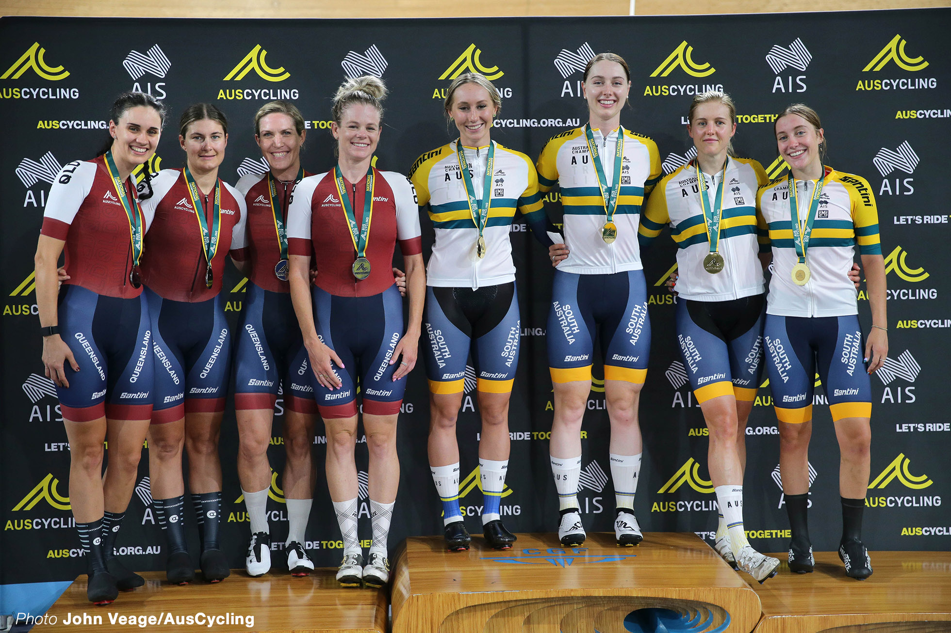 Women's Elite Team Pursuit Podium 2022 Australia Track National Championships オーストラリア国内選手権