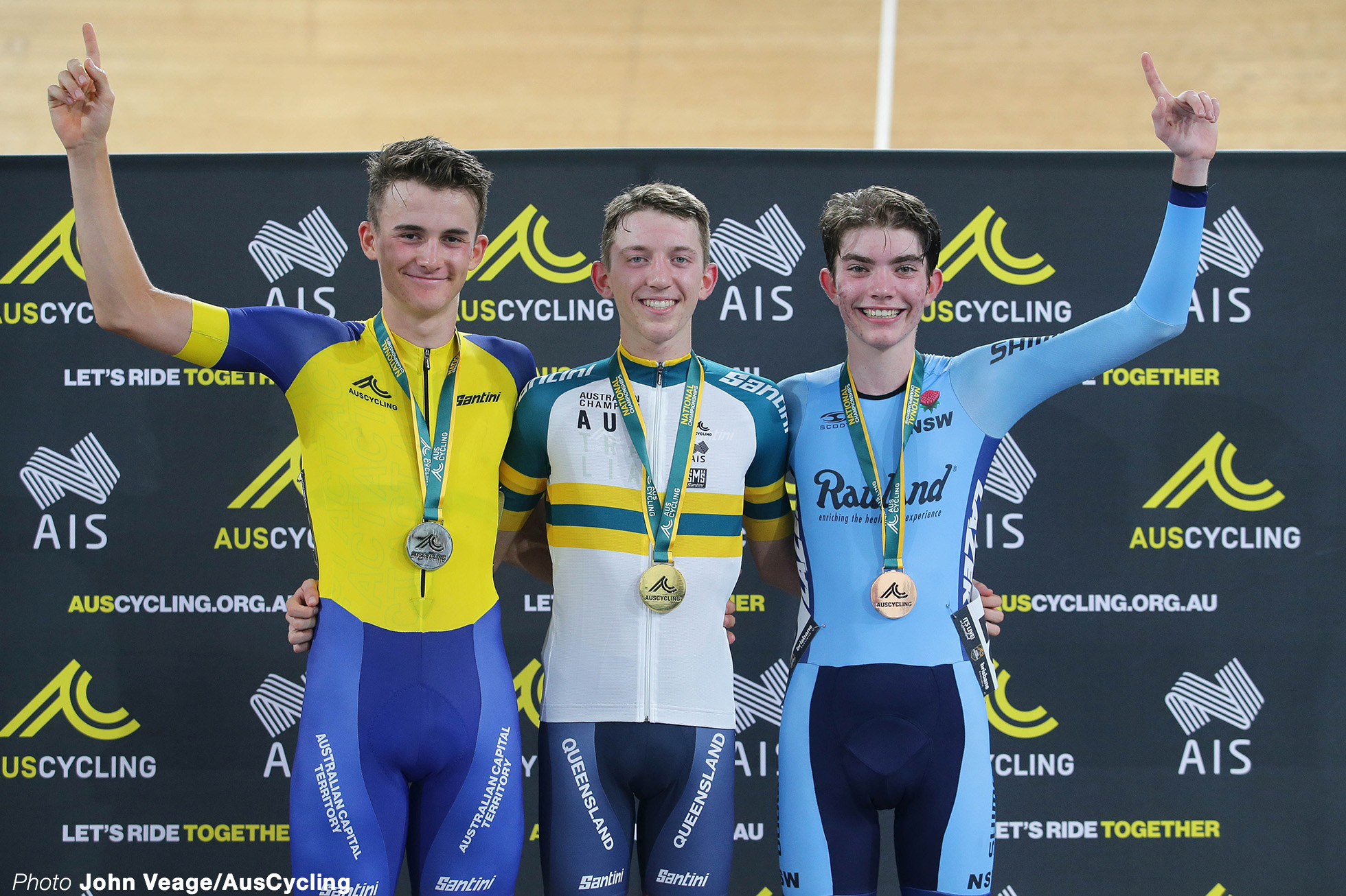 Men's Junior U19 Point Race Podium 2022 Australia Track National Championships オーストラリア国内選手権