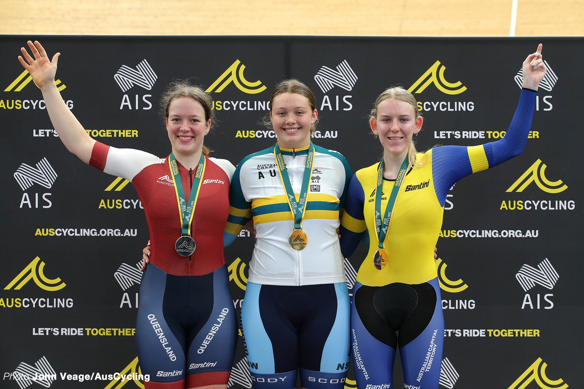 Women's Junior U19 Time Trial Podium 2022 Australia Track National Championships オーストラリア国内選手権