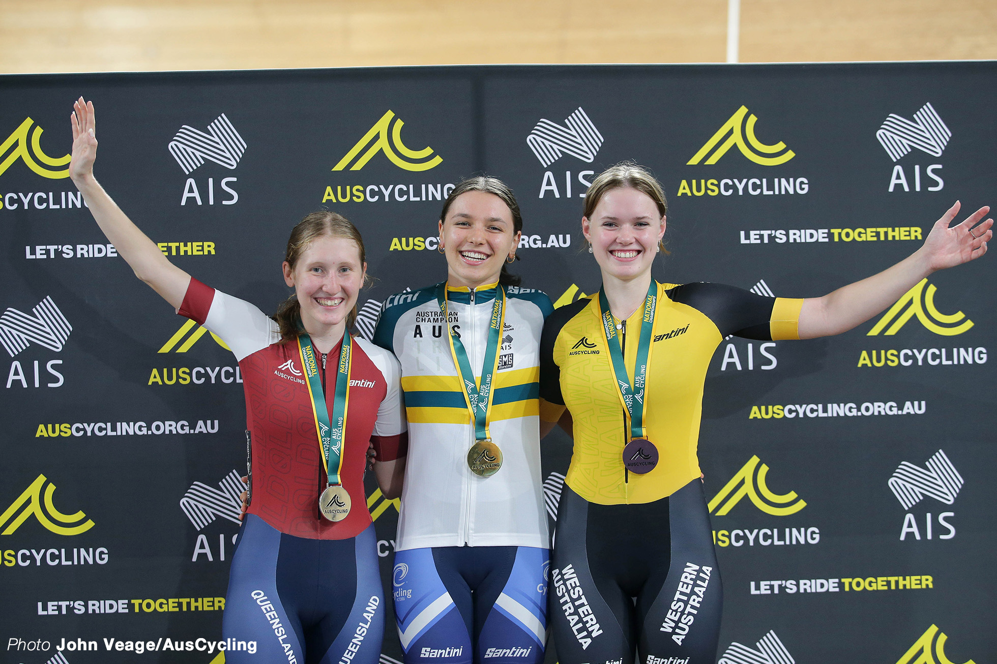 Women's Junior U19 Scratch Podium 2022 Australia Track National Championships オーストラリア国内選手権