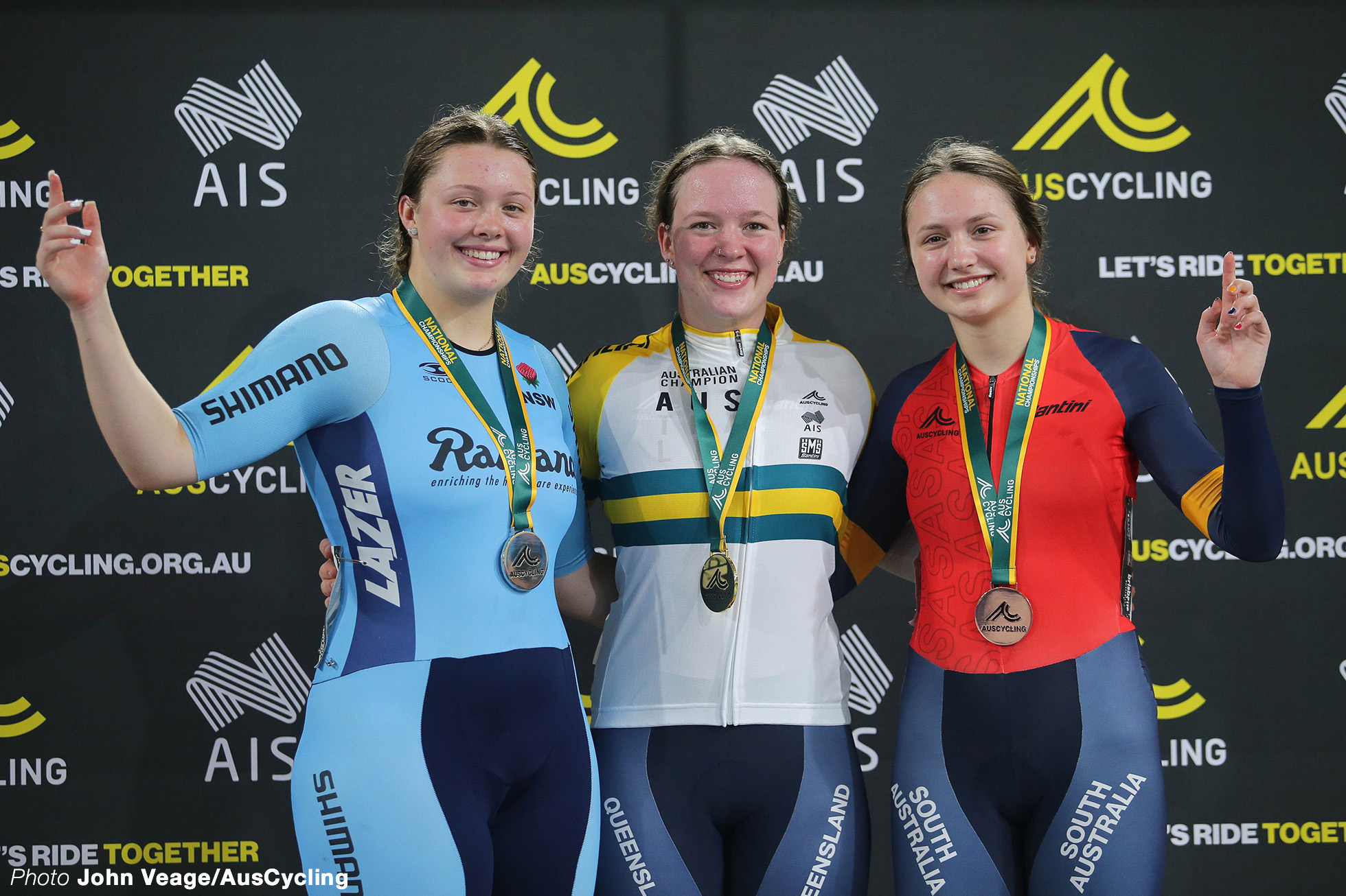 Women's Junior U19 Sprint Podium 2022 Australia Track National Championships オーストラリア国内選手権