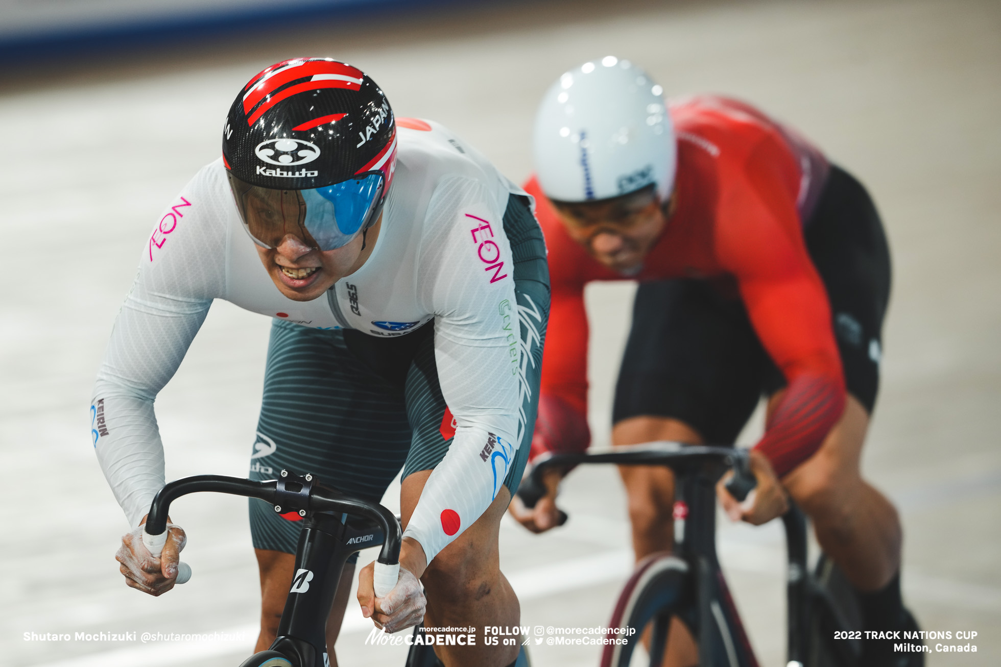 サンドール・サロンタイ SZALONTAY Sandor, HUN, 小原佑太 OBARA Yuta, JPN, 2nd round, Men's Sprint, 2022 Track Nations Cup, Milton, Canada