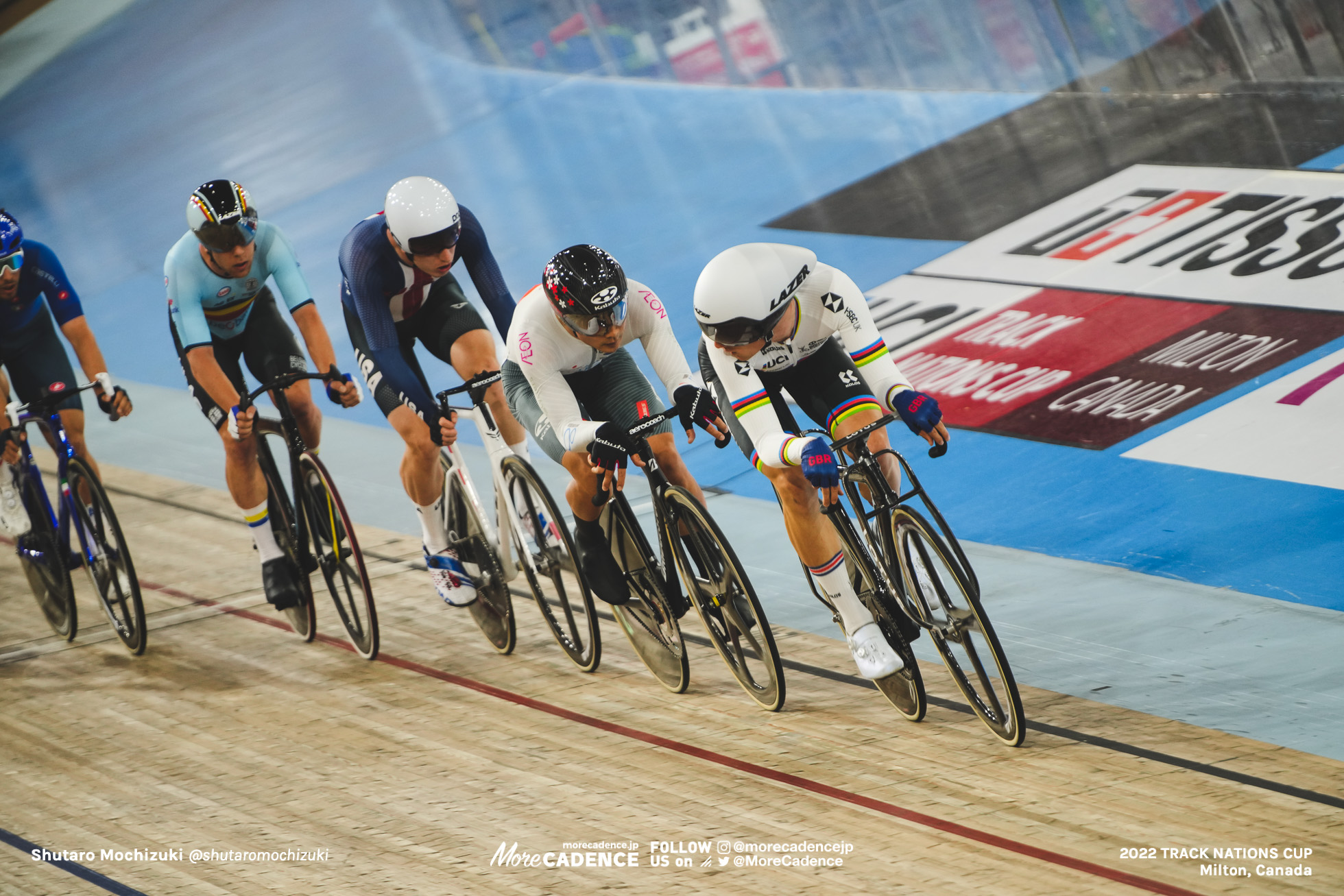 イーサン・ハイター HAYTER Ethan, GBR, 窪木一茂 KUBOKI Kazushige, JPN, Scratch, Men's Omnium, 2022 Track Nations Cup, Milton, Canada