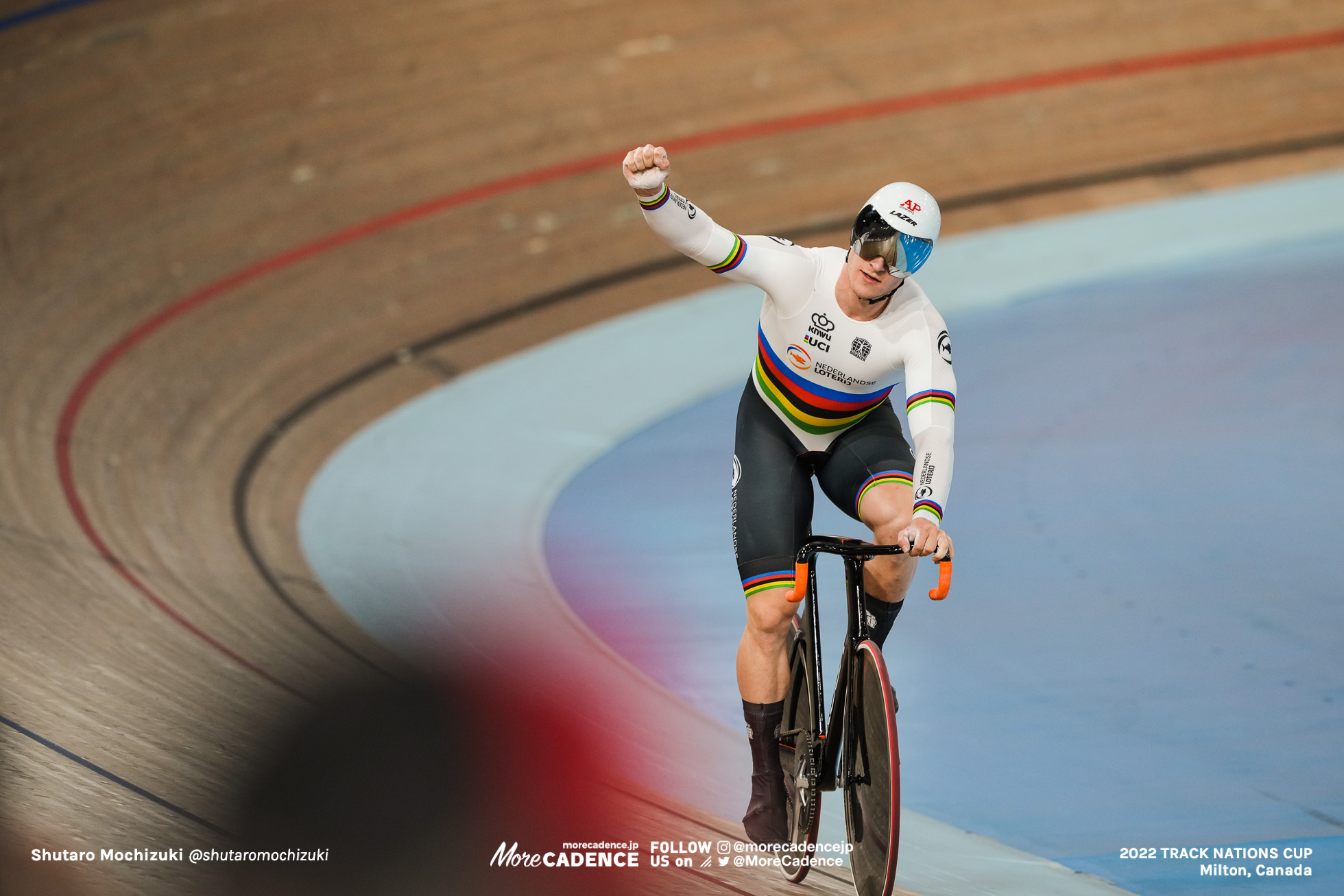 ジェフリー・ホーフラント HOOGLAND Jeffrey, NED - Netherlands, Finals for gold, Men's Team Sprint, 2022 Track Nations Cup, Milton, Canada