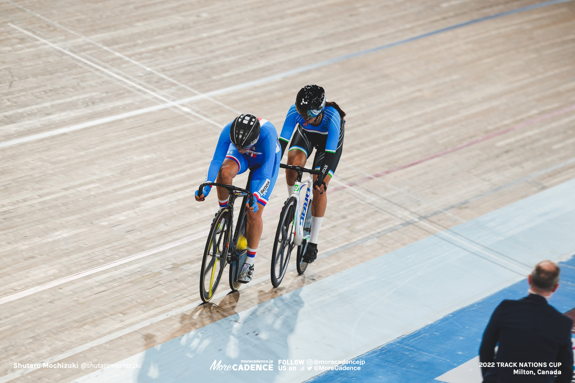 マーガリータ・ミシュリーナ MISYURINA Margarita, UZB, ペトラ・セフチーコヴァ ŠEVČIKOVA Petra, CZE, Scratch, Women's Omnium, 2022 Track Nations Cup, Milton, Canada