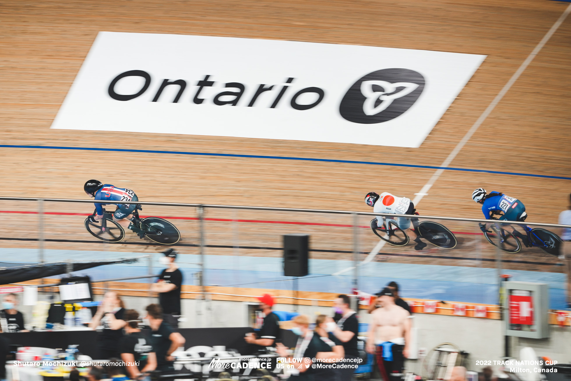 エリサ・バルサモ BALSAMO Elisa, ITA, ジェニファー・バレンテ VALENTE Jennifer, USA, 梶原悠未 KAJIHARA Yumi, JPN, Scratch, Women's Omnium, 2022 Track Nations Cup, Milton, Canada