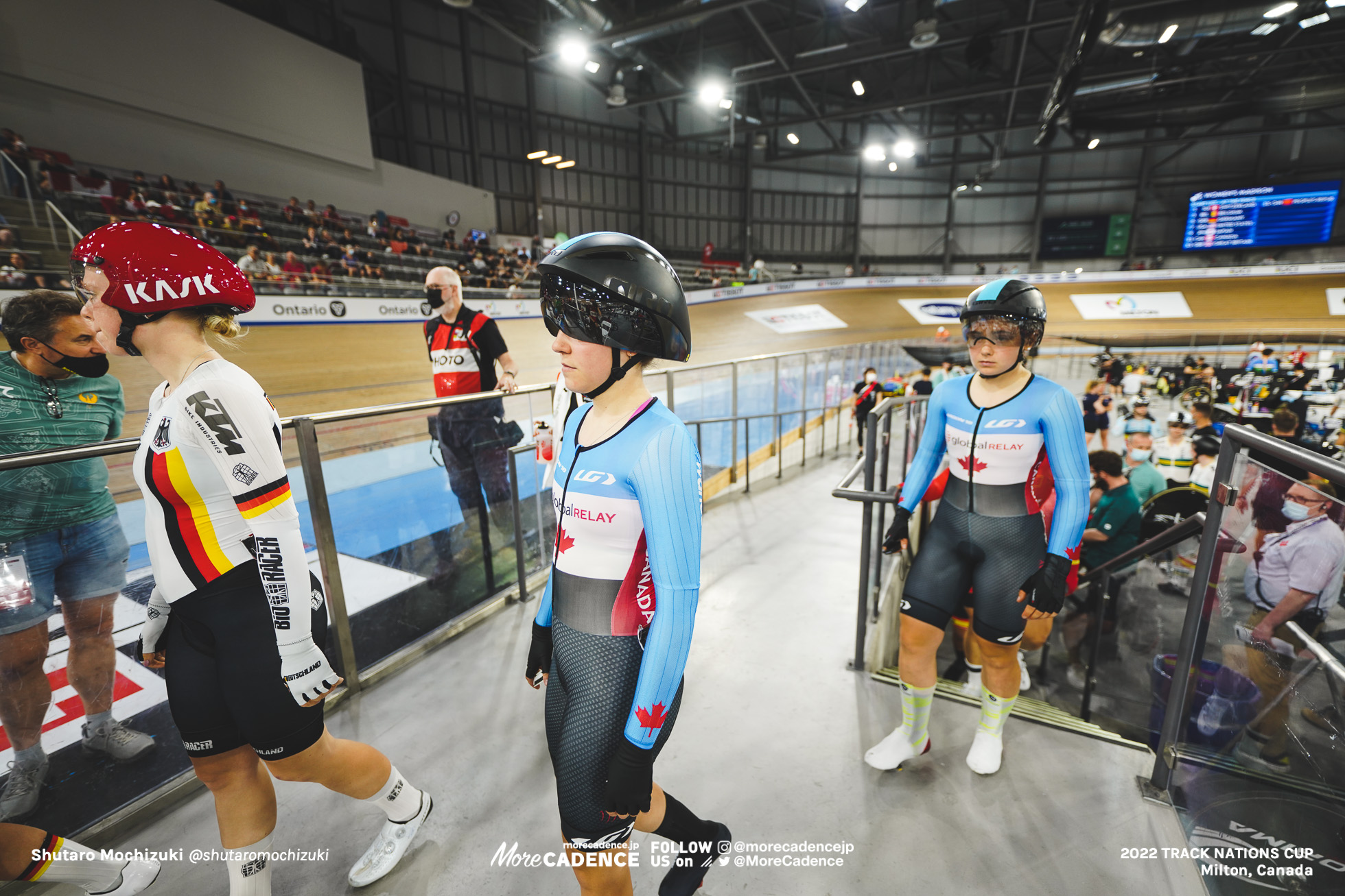 サラ・バンダム van DAM Sarah, リリー・プランテ PLANTE Lily, CAN - Canada, Women's Madison, 2022 Track Nations Cup, Milton, Canada