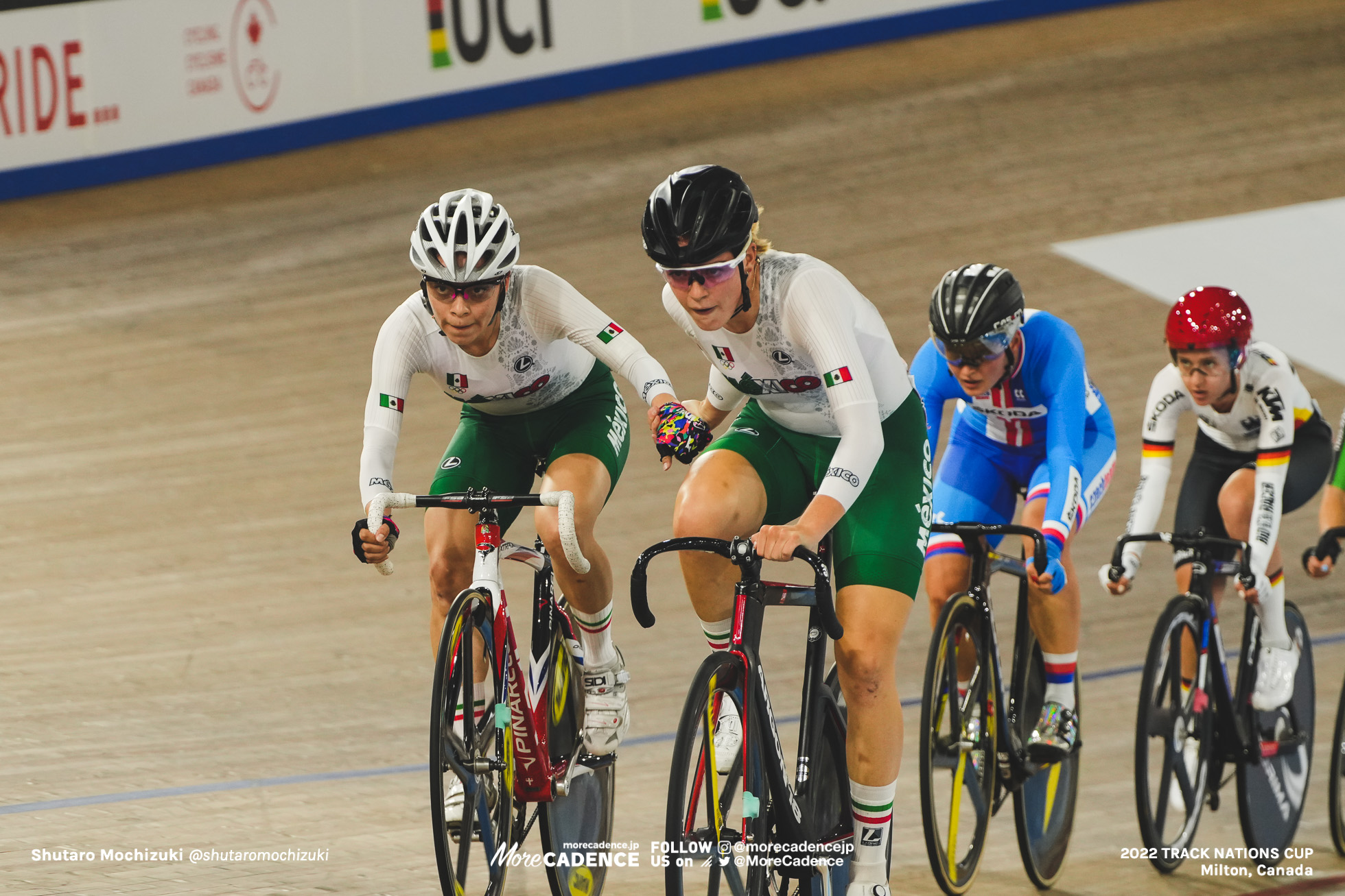 ヤレリ・アセヴェド メンドーサ ACEVEDO MENDOZA Yareli, ビクトリア・ヴェラスコ VELASCO FUENTES Victoria, MEX - Mexico, Women's Madison, 2022 Track Nations Cup, Milton, Canada